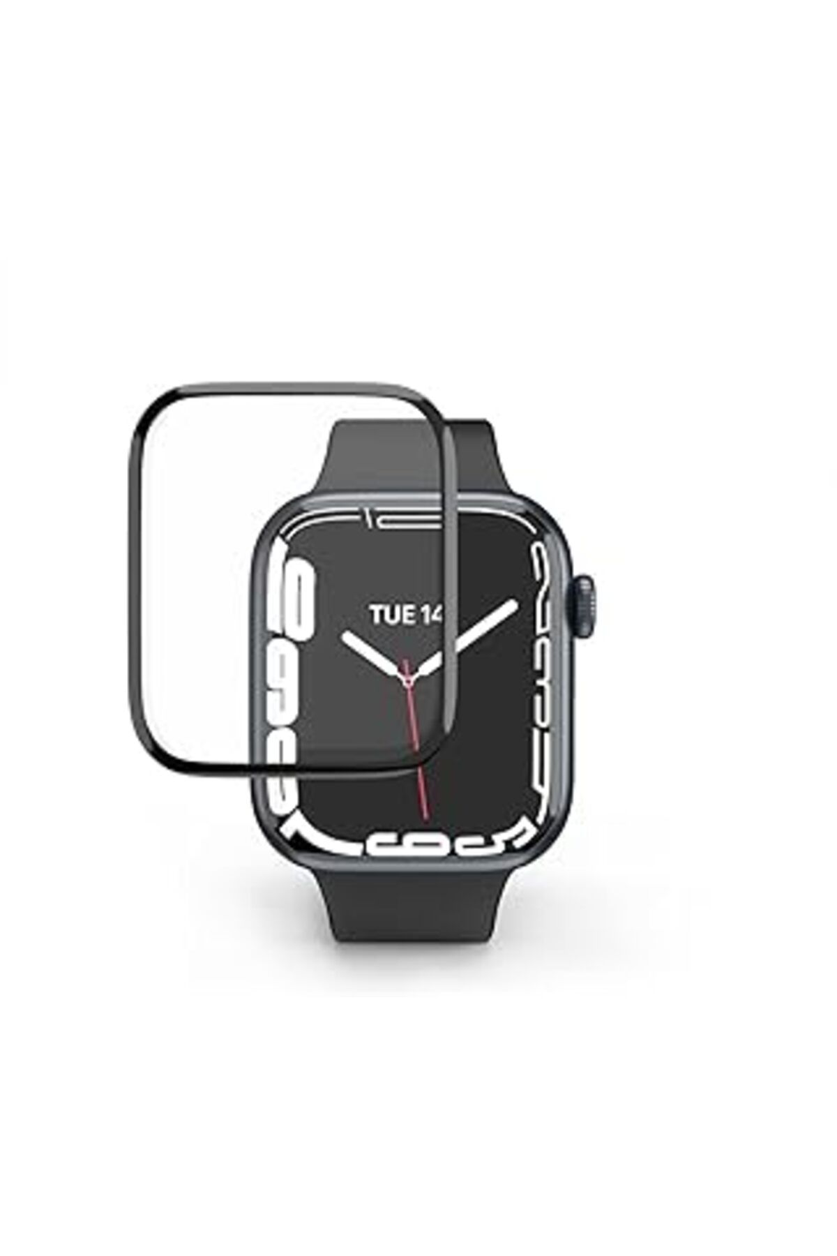 NZM TİCARET Minesk Apple Watch Ile Uyumlu Nano-Ppf Ekran Koruyucu Tam Kaplayan Tasarım Ve Güçlü Yapışkan (44 Mm