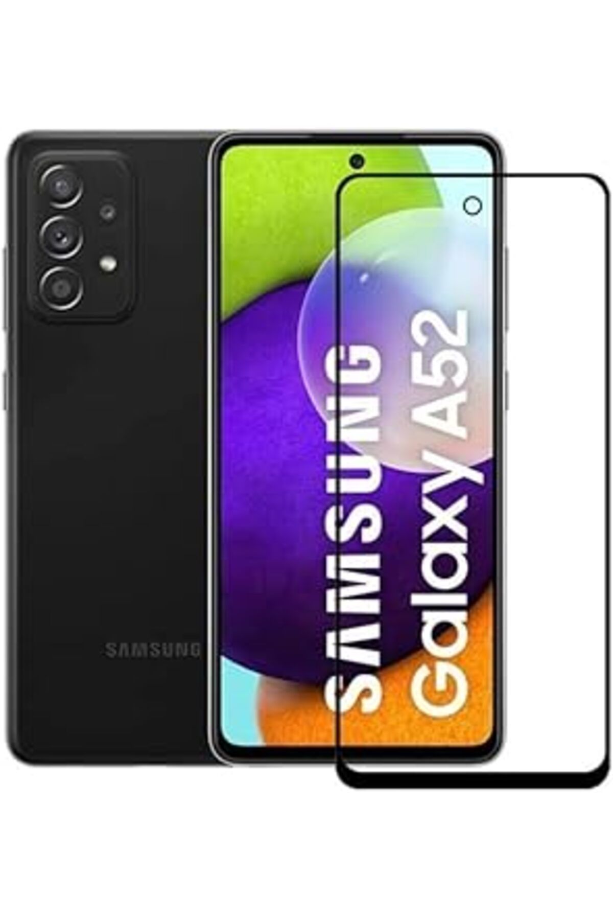 Pazarcan Artlayns Samsung A52 9D Mate Ceramics Nano Ekan Koruycu Cam Tam Kaplama