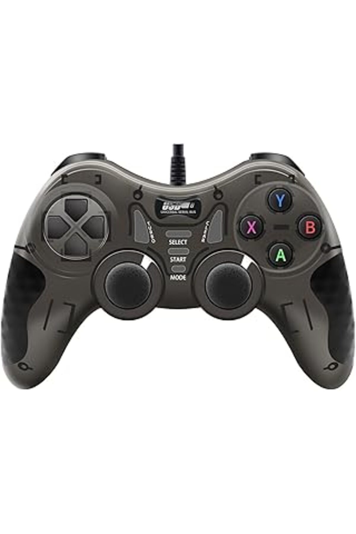 Mu Art Ahşap Mt40 Çift Analoglu Kol Usb Pc Bilgisayar Ps3 Oyun Kolu Gamepad Joystick (Siyah)