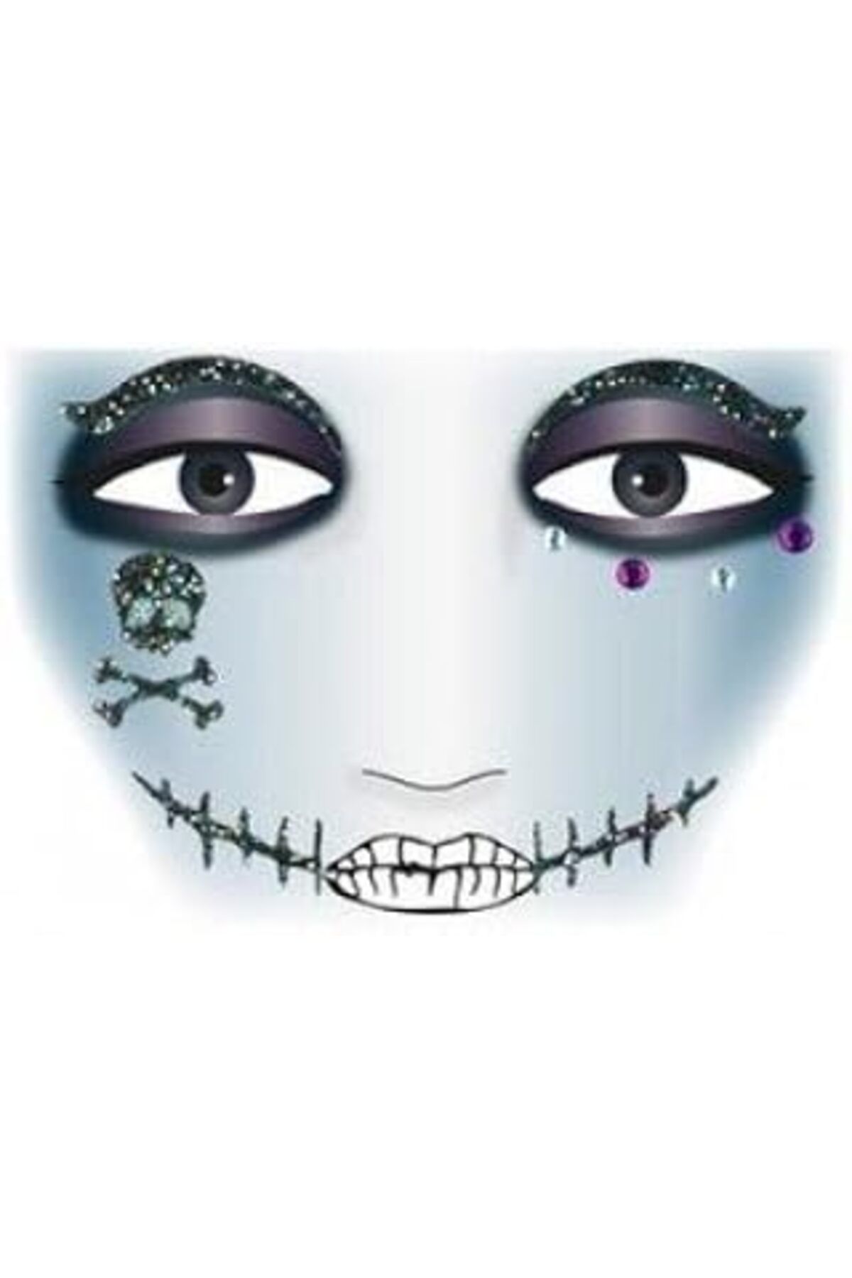 robotrend Face Art Decor Yuz Susleme Etiketi Korsan