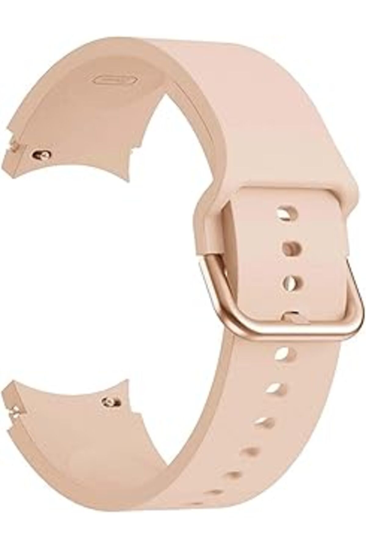 Mu Art Ahşap Galaxy Watch 5 44 Mm Kordon Solid Silicone Band Pembe