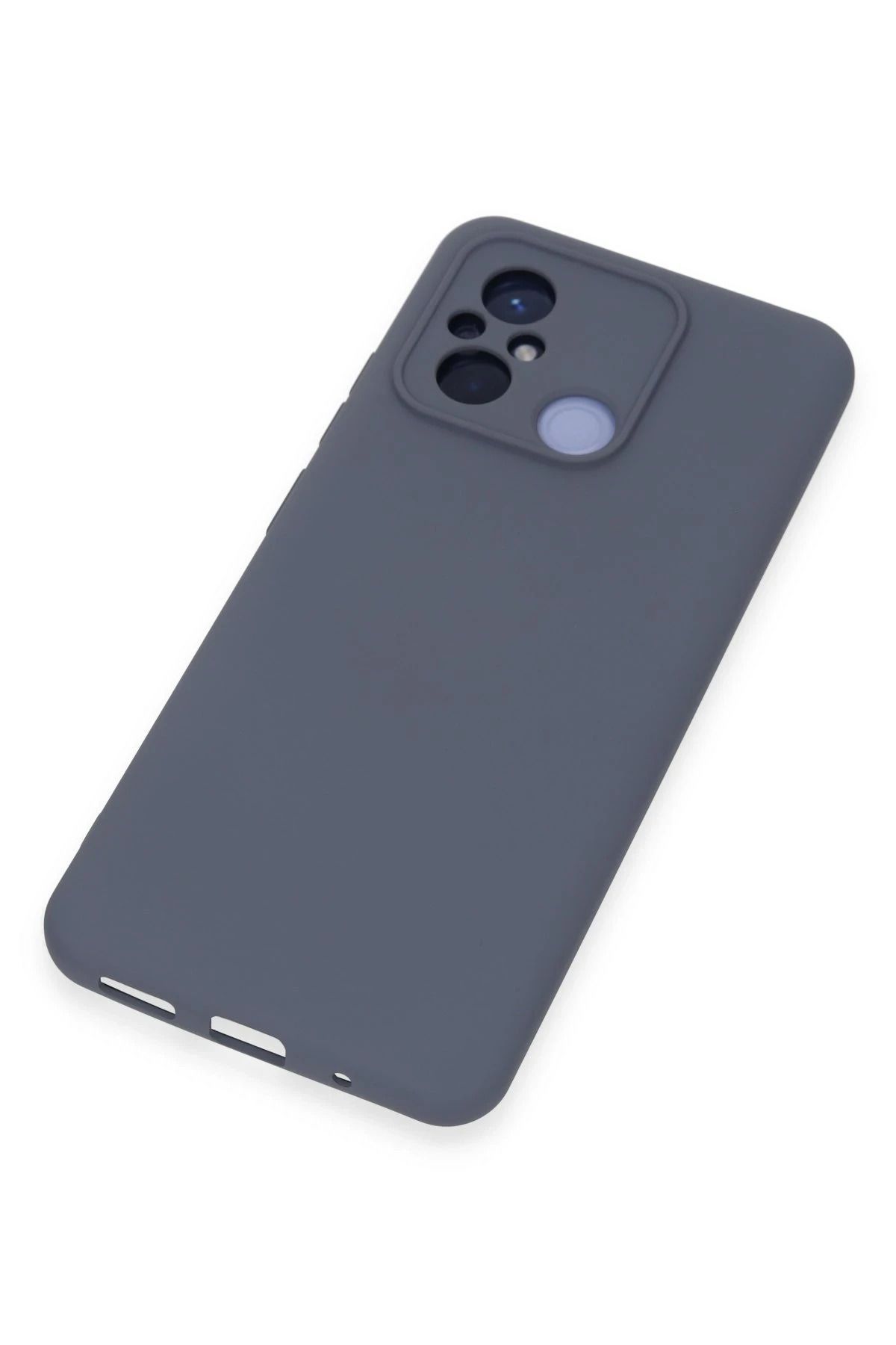 NewFace Xiaomi Redmi 12C Uyumlu Kılıf Nano içi Kadife Silikon - Gri SVLRS