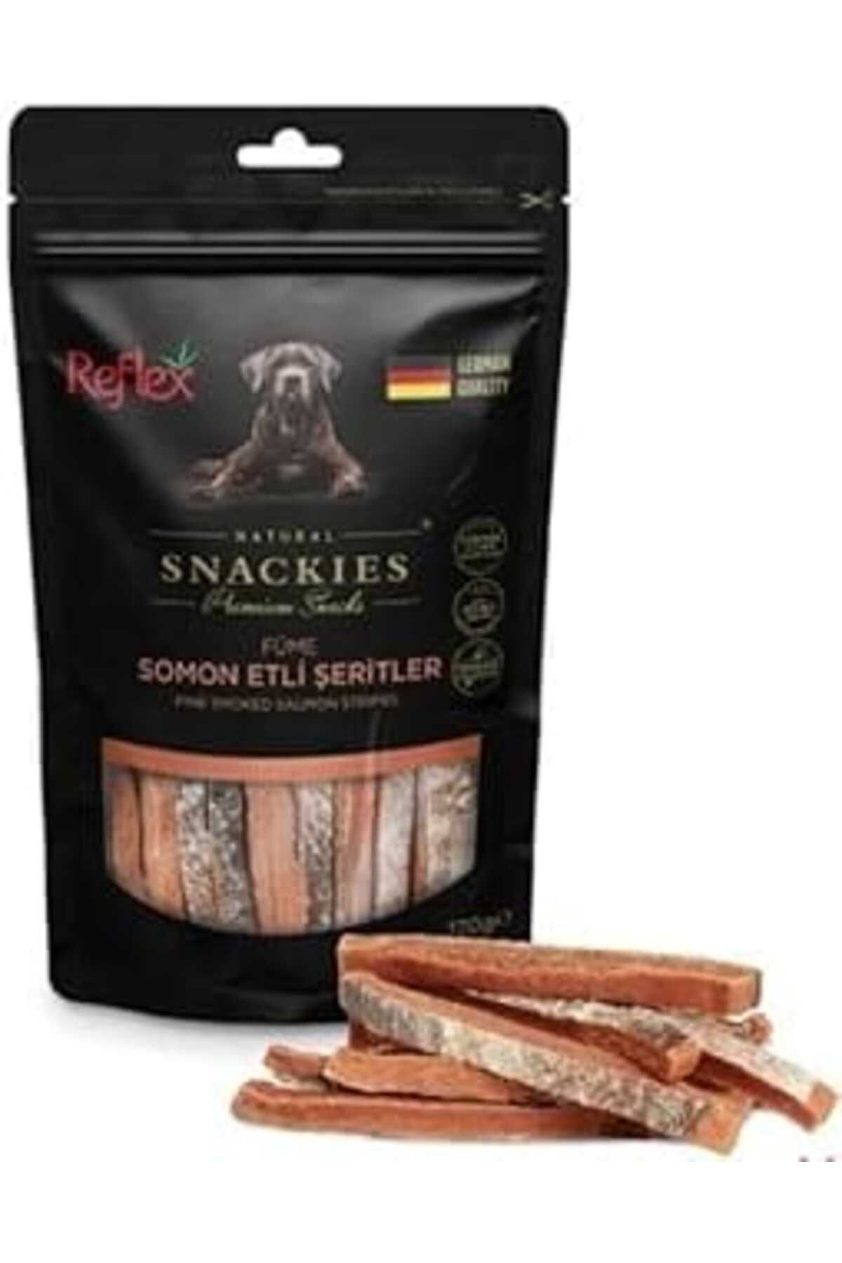 Pazarcan Smoked Salmon Stripes Dogr Treat 170 Gr