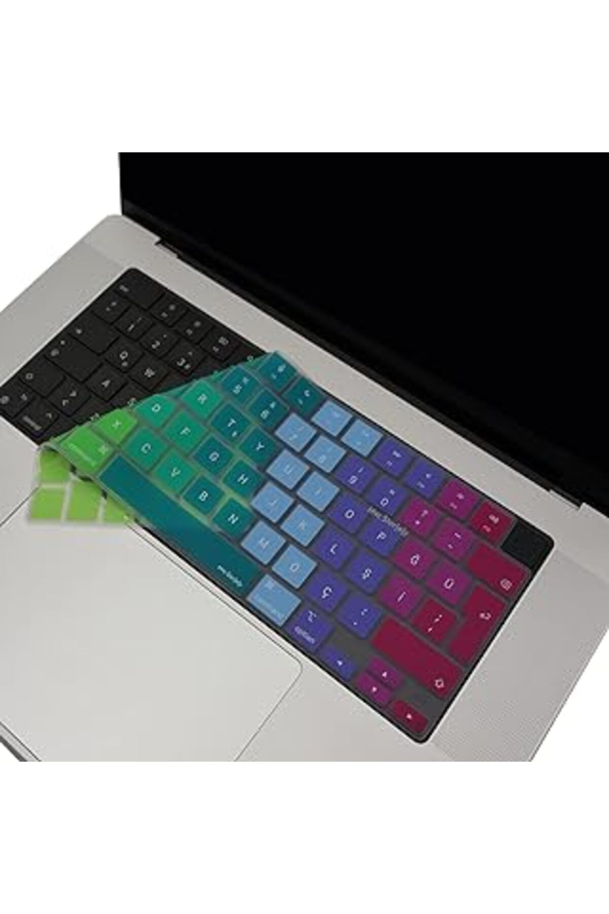 Pazarcan Mcstorey Macbook Klavye Koruyucu M1-M2-M3 (Türkçe Q) Touchid'Li A2681 A3113 A2941 A3114 A2442 A2779