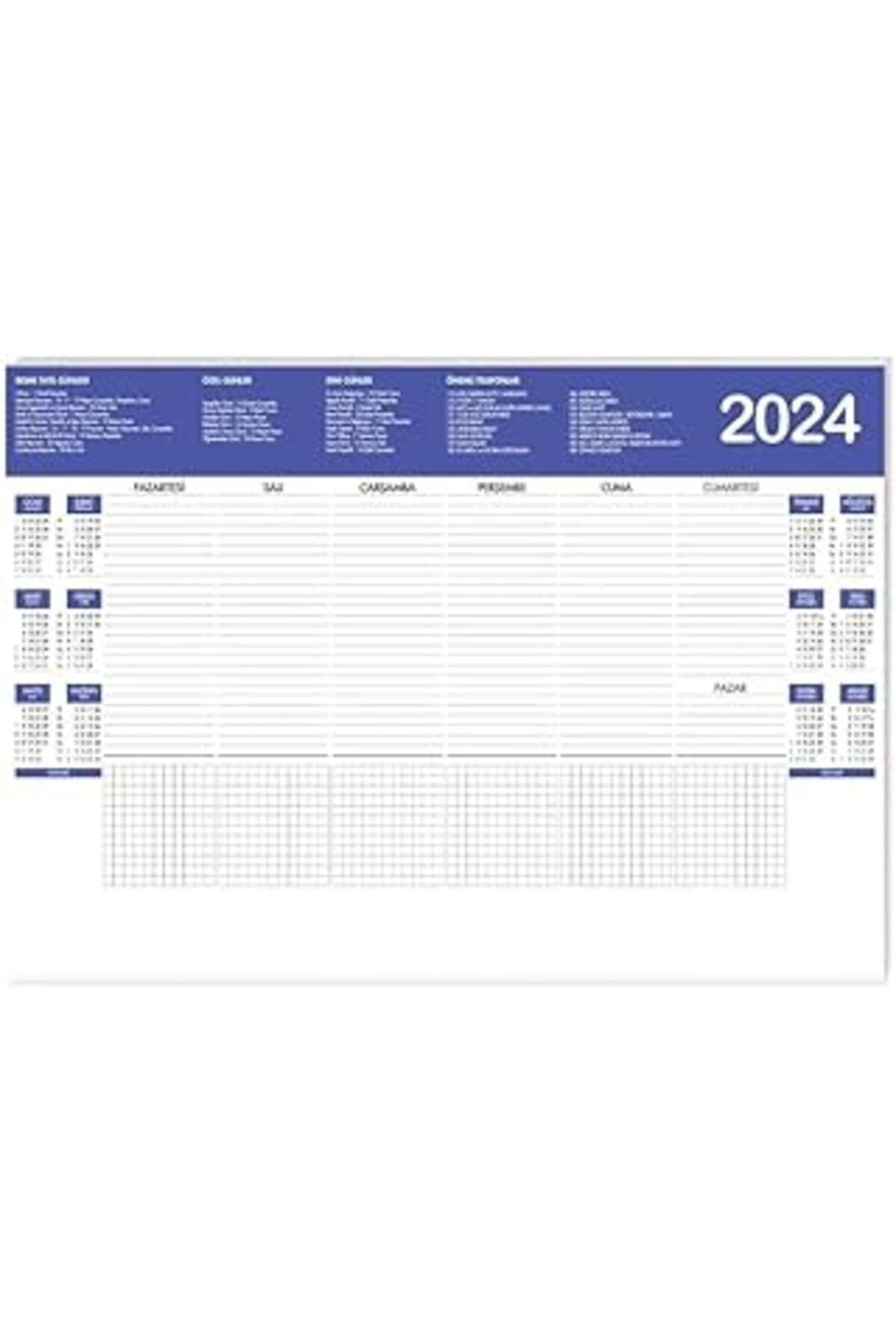 robotrend Keskin Color 2023 Aj-69 31 * 44 Haftalık Masa Sümeni Bialalı