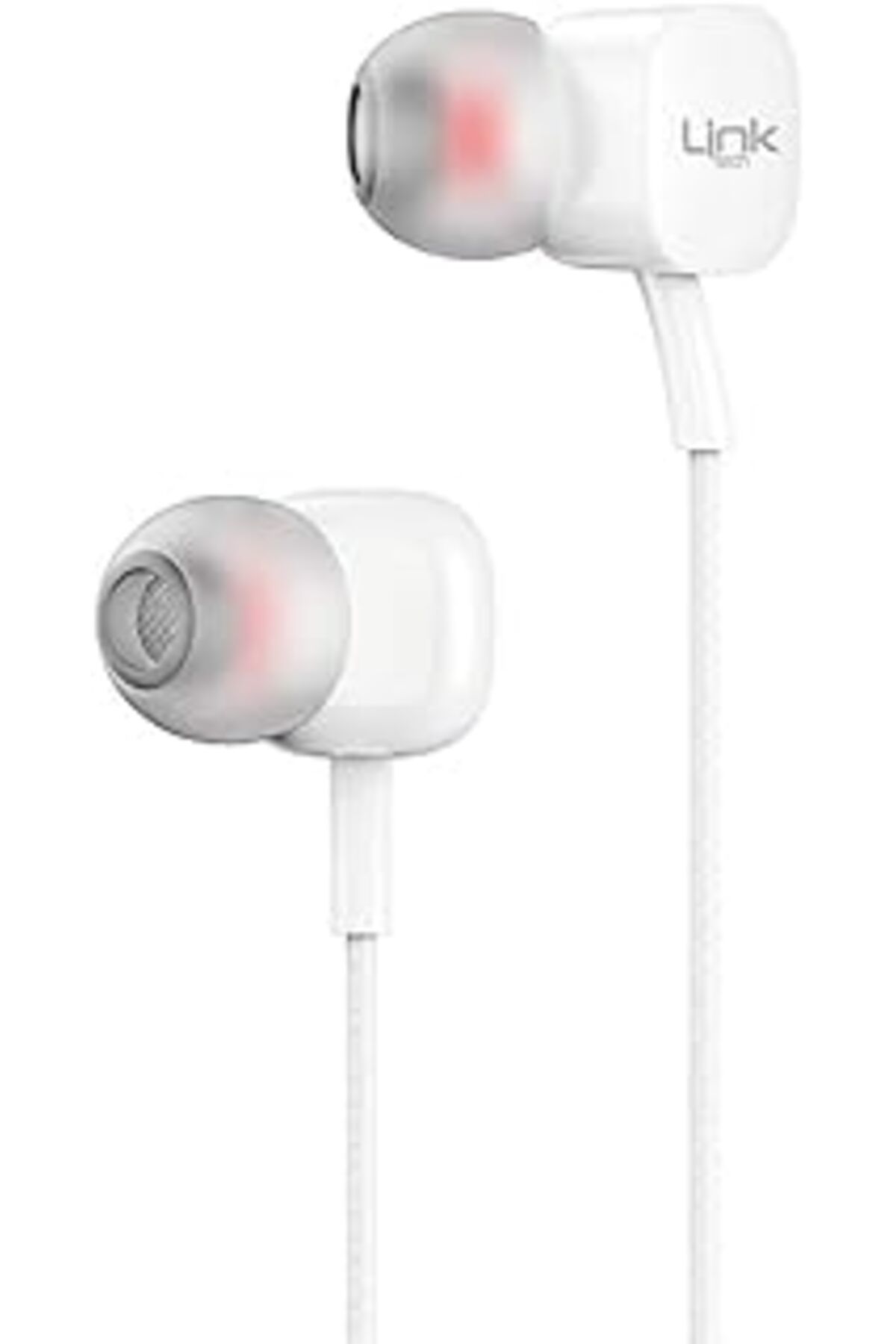 Pazarcan Linktech H15 Mikrofonlu Kulak İçi Kablolu Kulaklık 3.5Mm Beyaz