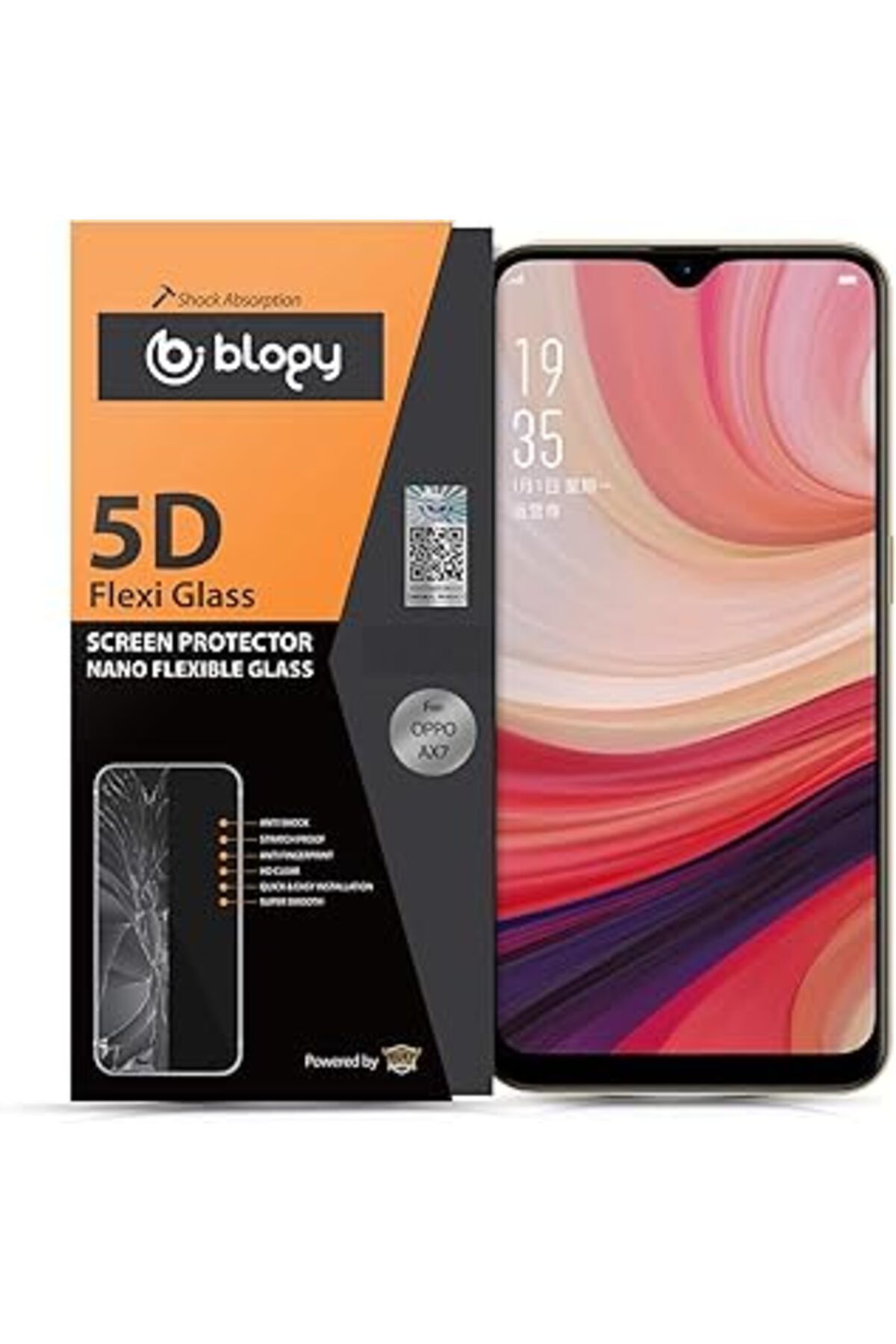 Pazarcan Blogy Oppo Ax7 Flexi 5D Ekran Koruyucu