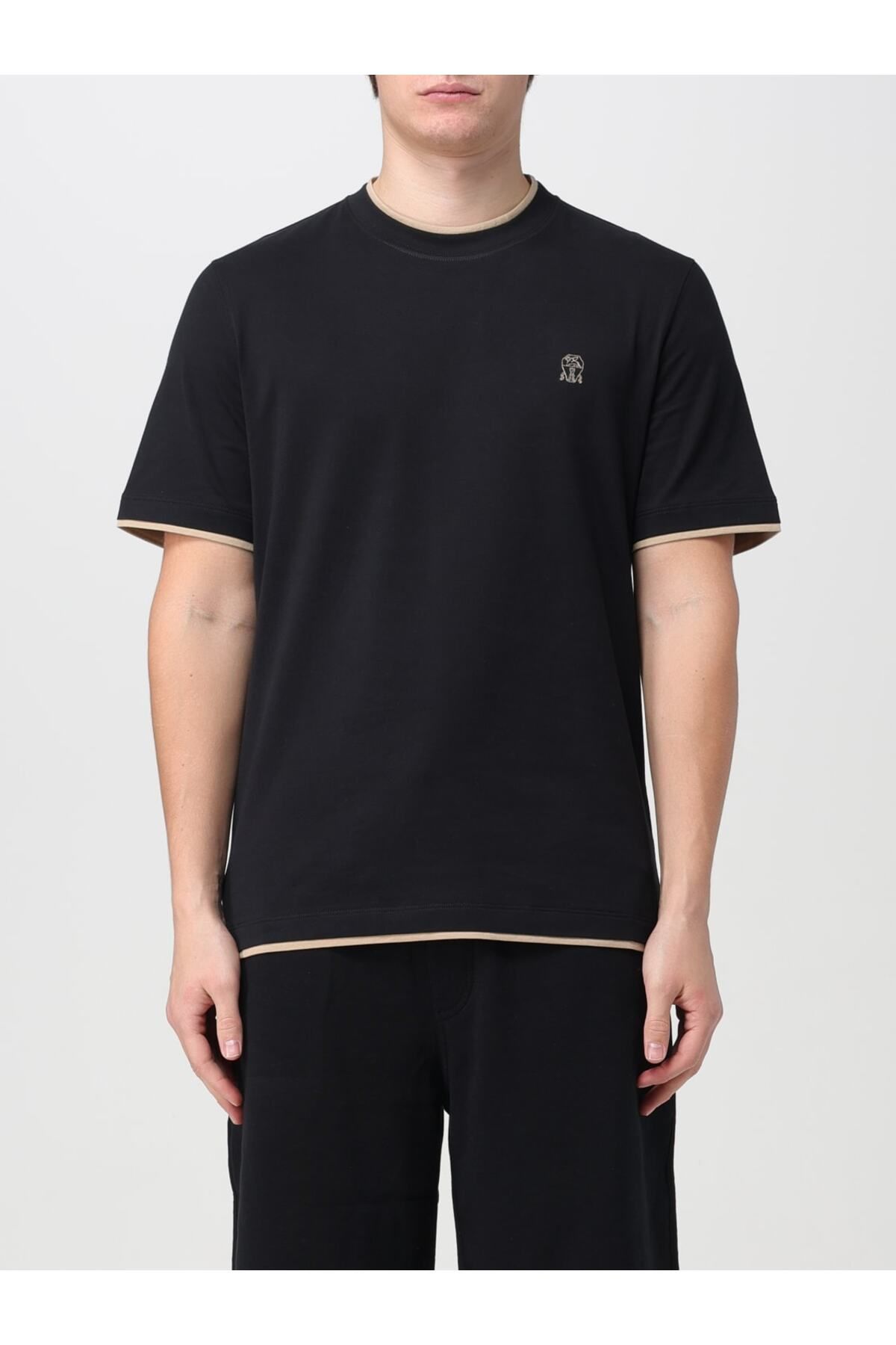 BrandsBoutique Brunello Faux Layering Regular Fit Tshirt