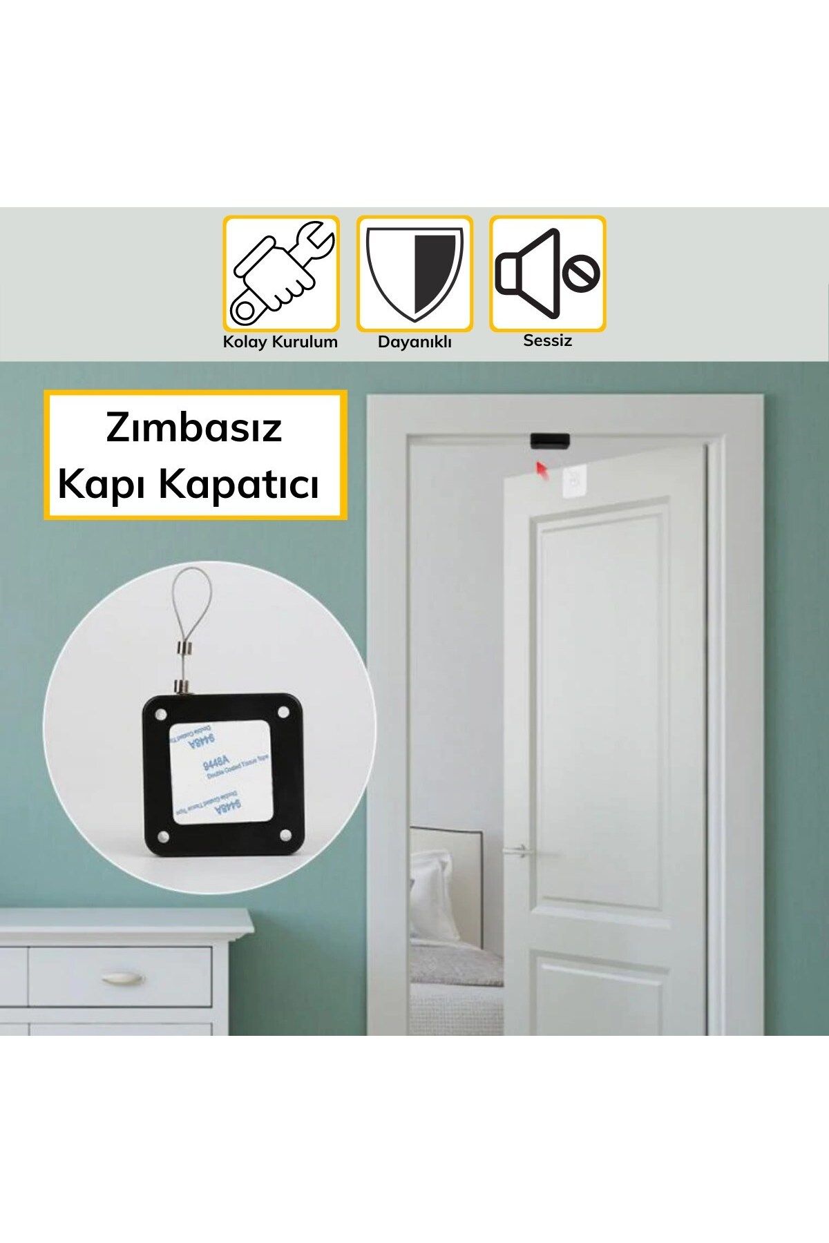 RubyBoutiques-Fireproof Surface Mounted Suitable for All Doors Automatic Closing Fast? -Blc3521-5332 4