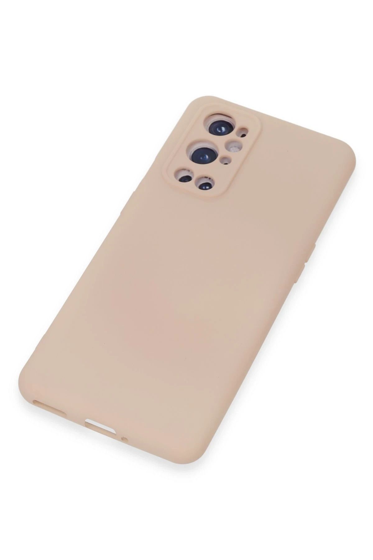NewFace One Plus 9 Pro Uyumlu Kılıf Nano içi Kadife Silikon - Pudra SVLRS