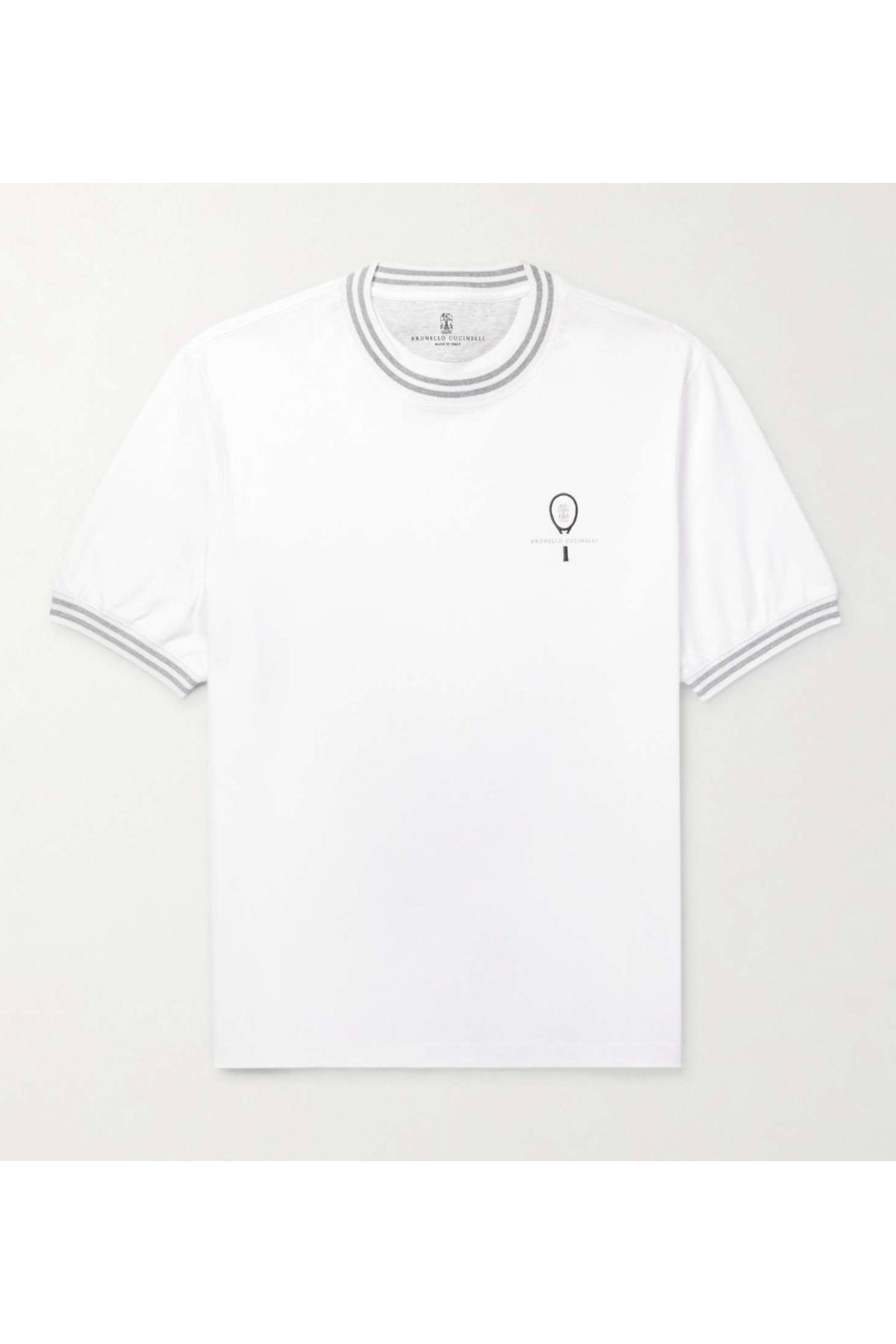 BrandsBoutique Brunello Tennis Logo Regular Fit Tshirt