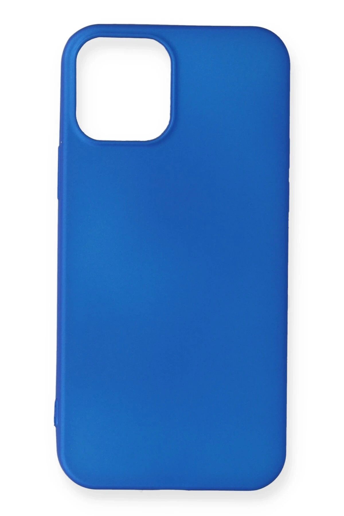 NewFace iPhone 12 Mini Kılıf First Silikon - Mavi WLZOR