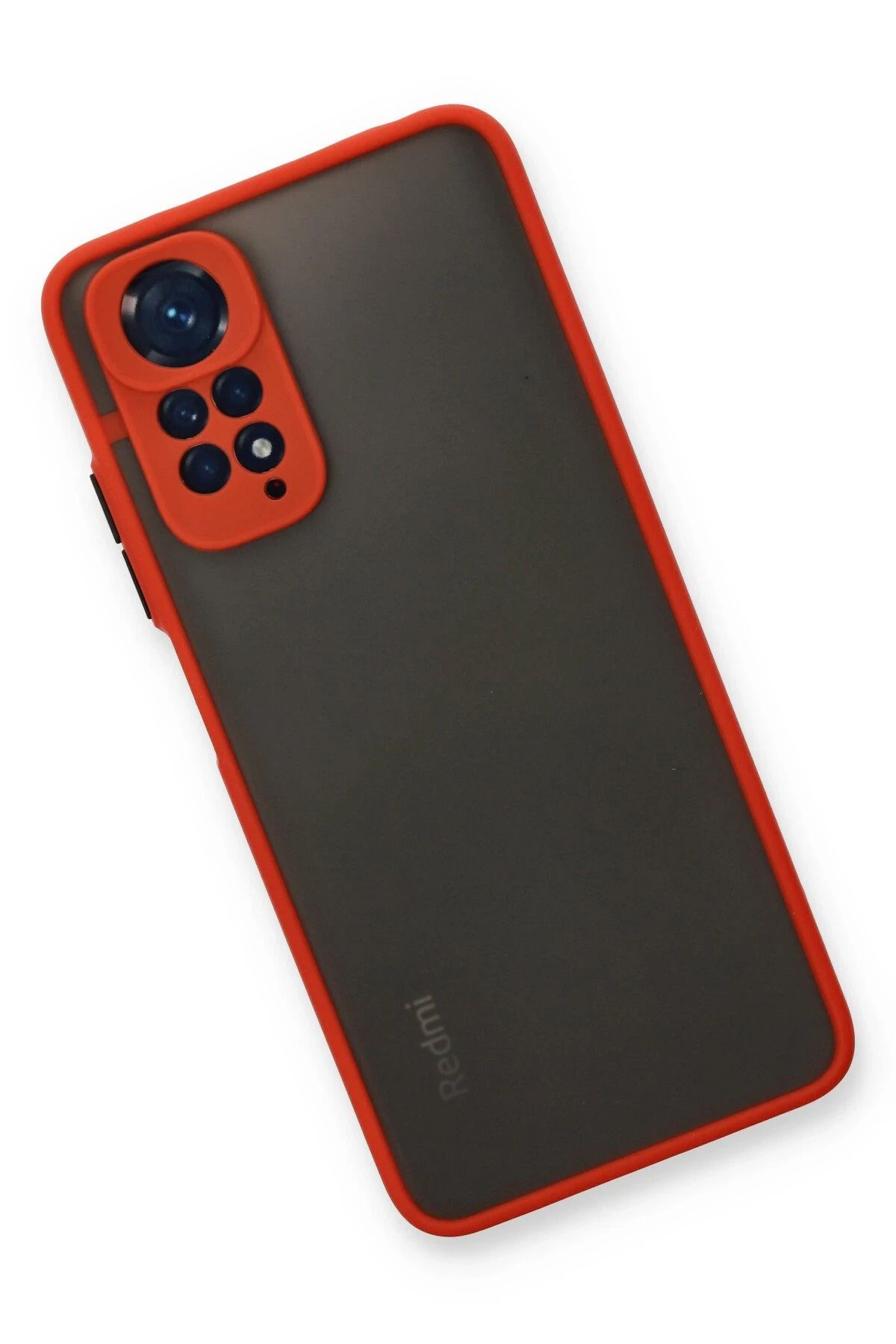 NewFace Xiaomi Redmi Note 11 Pro Kılıf Montreal Silikon Kapak - Kırmızı SVLRS