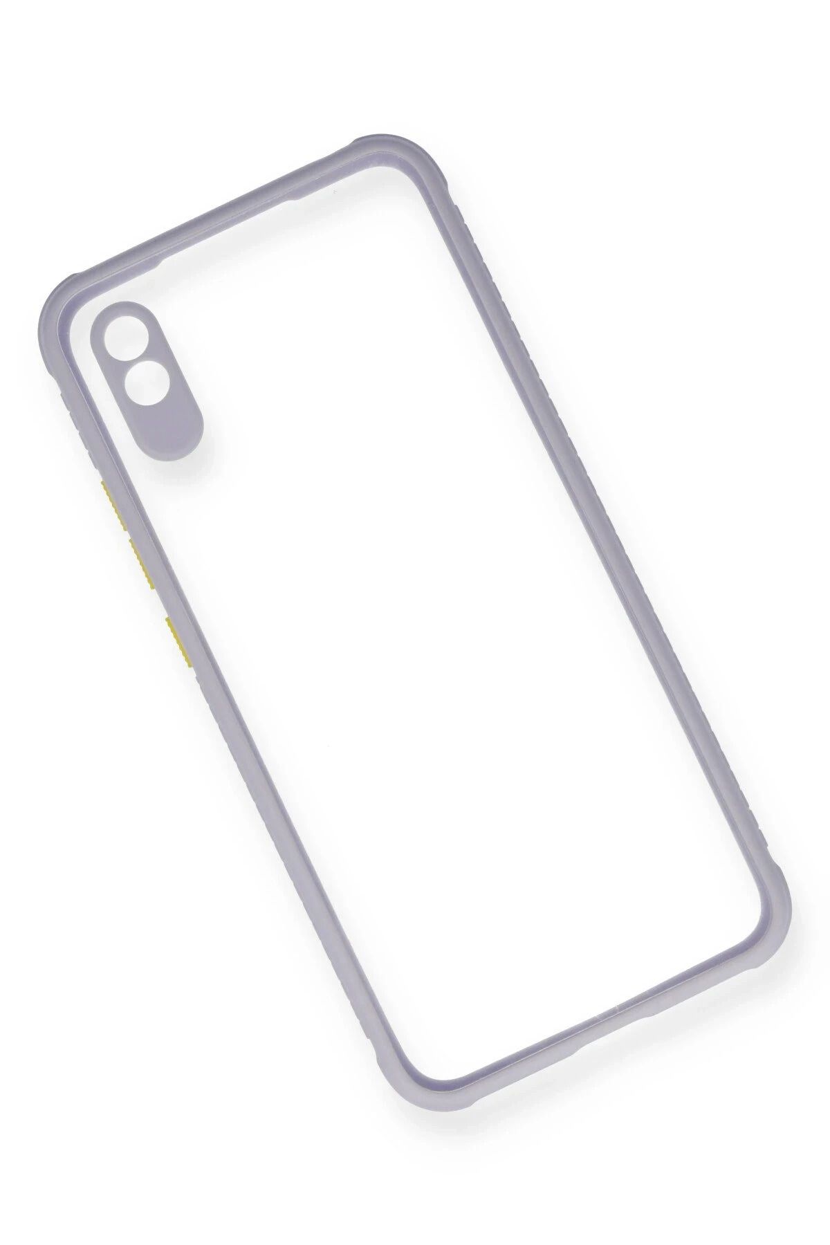 NewFace Xiaomi Redmi 9A Kılıf Miami Şeffaf Silikon - Lila SVLRS