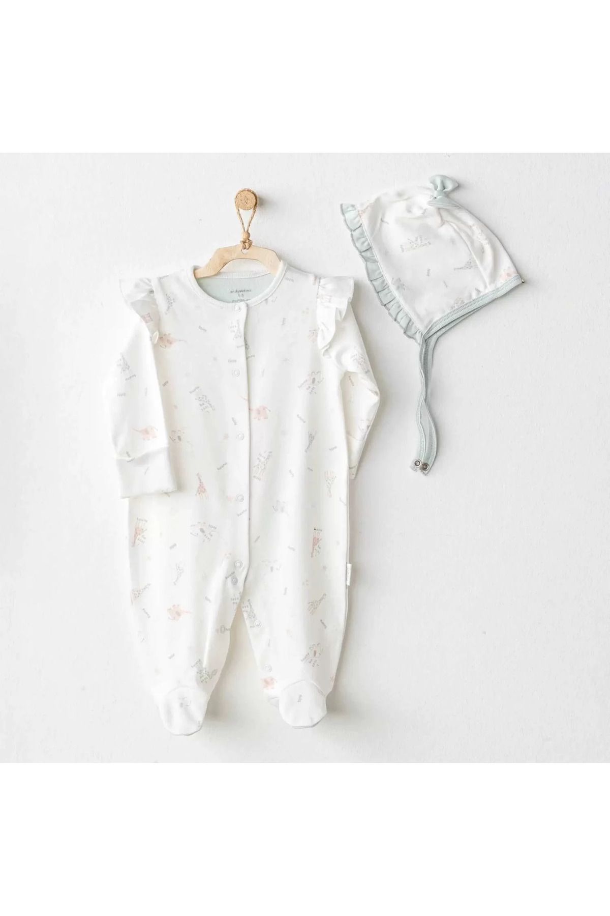 Shop58 Love Family Bebek Tulum Takım Ekru