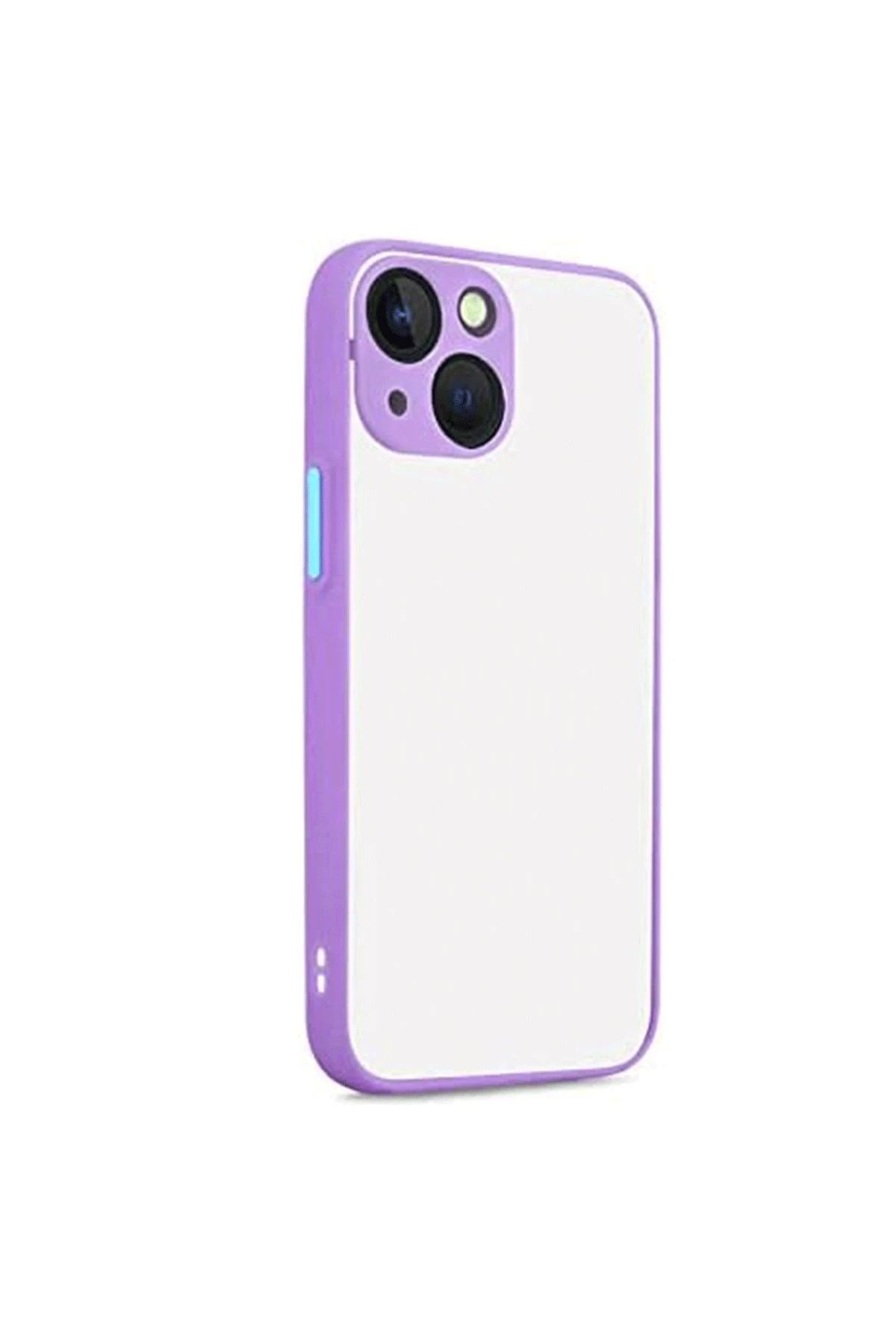 NewFace iPhone 13 Kılıf Montreal Silikon Kapak - Mor SVLRS