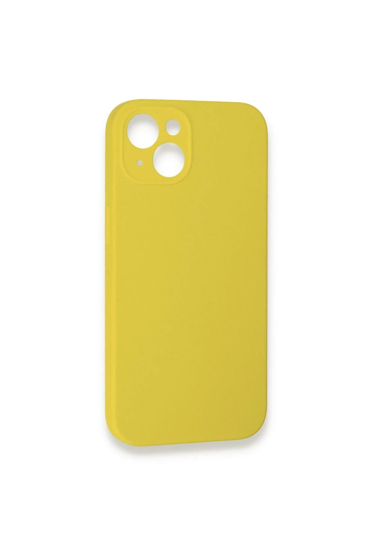 NewFace iPhone 13 Mini  Uyumlu Kılıf Lansman Legant Silikon - Sarı SVLRS