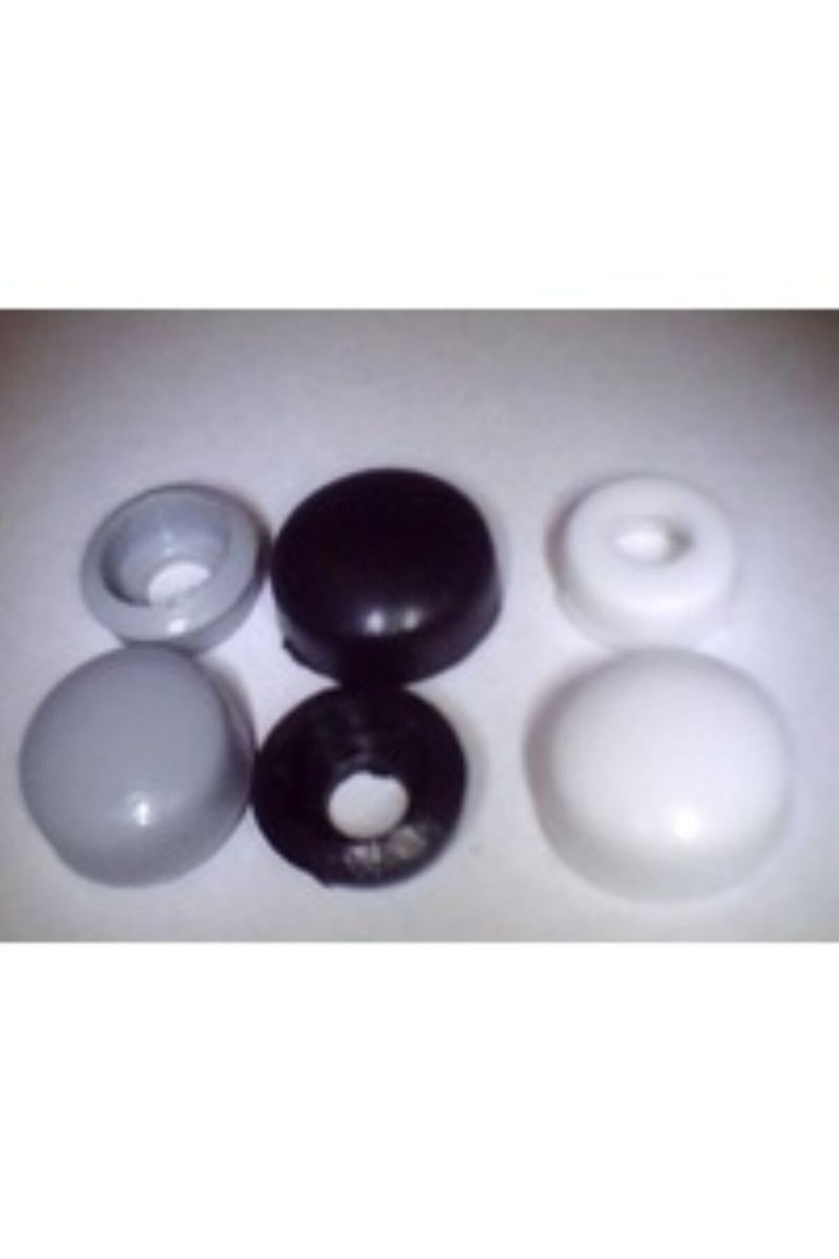 PsaTeknik Vida Gizleyici Kapak Plastik Çitfli 50 Li Paket Gri