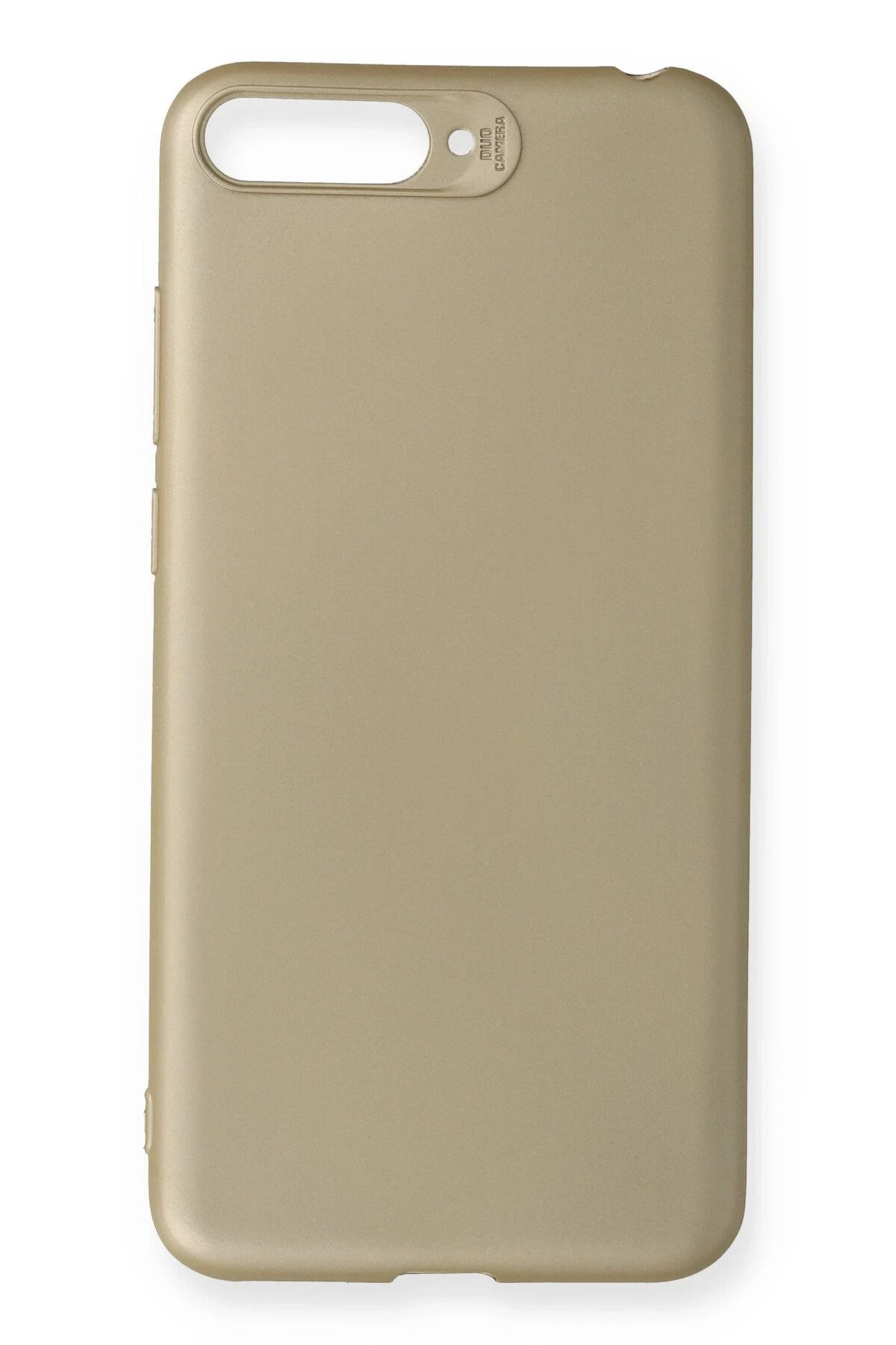 NewFace Huawei Honor 7A Kılıf First Silikon - Gold SVLRS