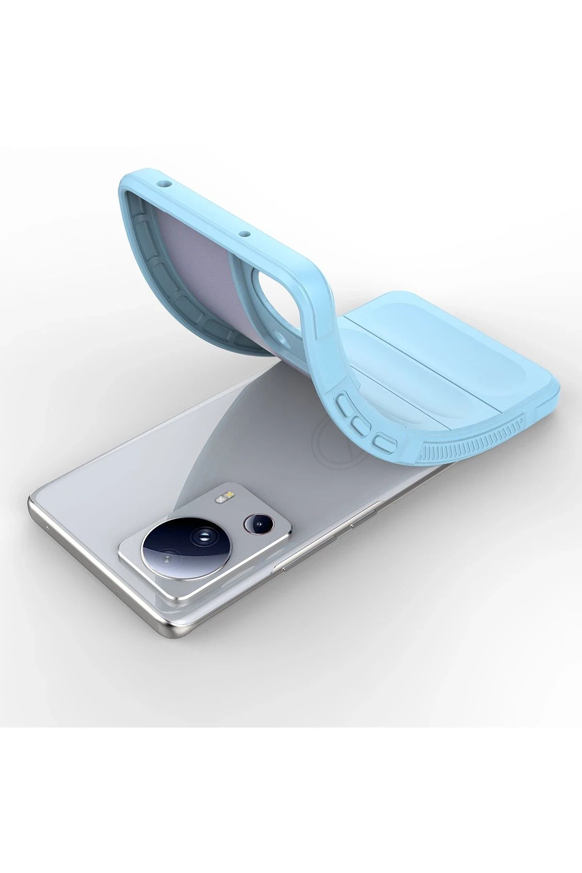 NewFace Xiaomi Mi 13 Lite Uyumlu Kılıf Optimum Silikon - Sky Blue SVLRS