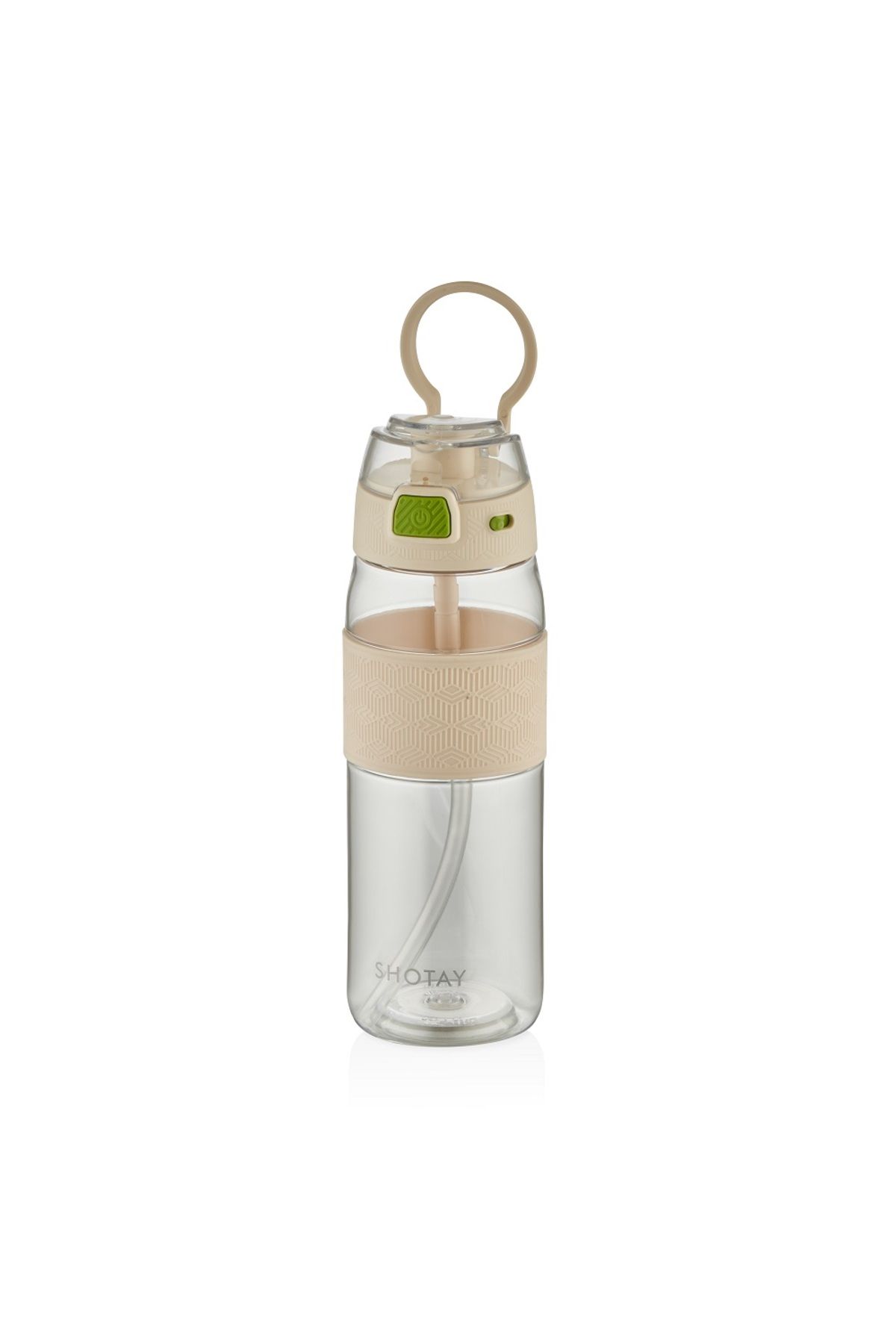 Shotay ST-7202 600ml Beyaz Pipetli Tritan Matara