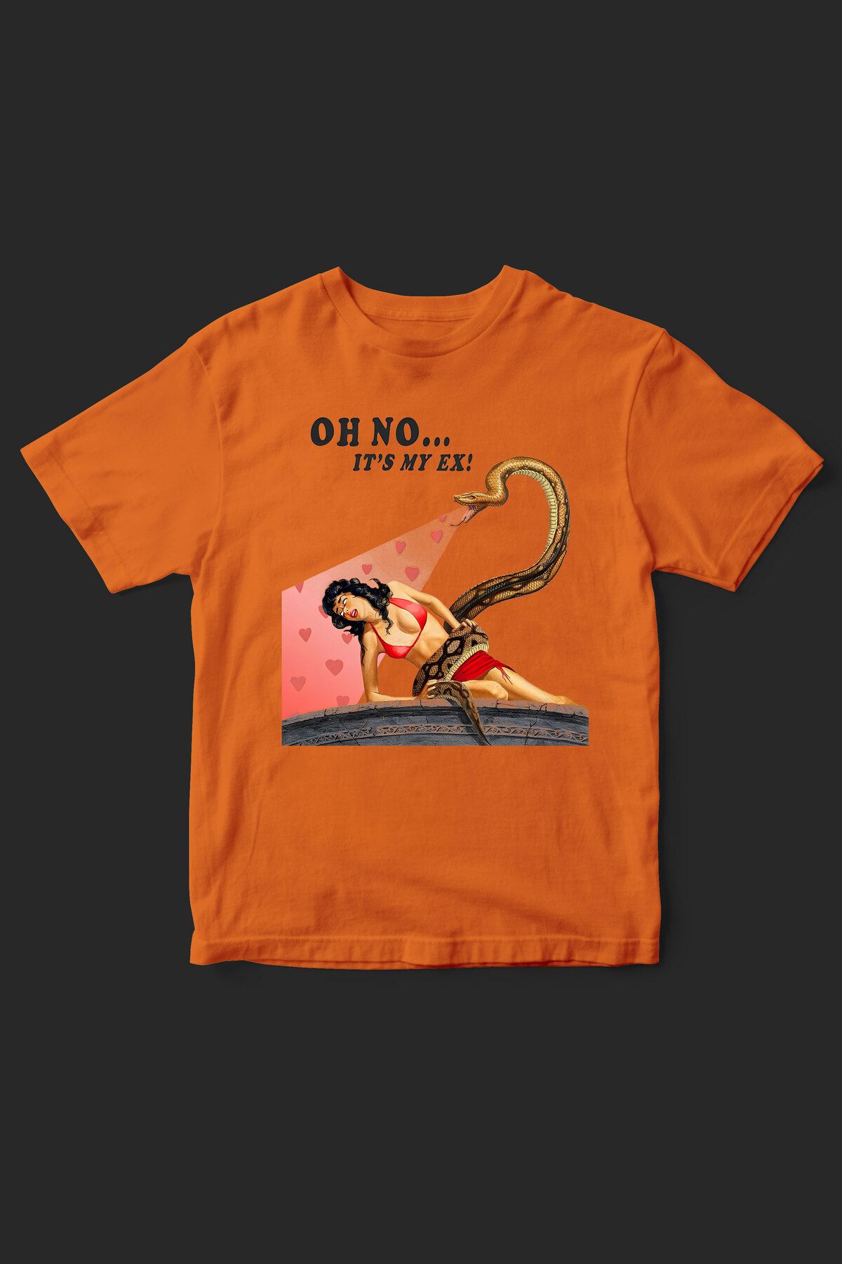 beloved.co oh no it's my ex baskılı t-shirt
