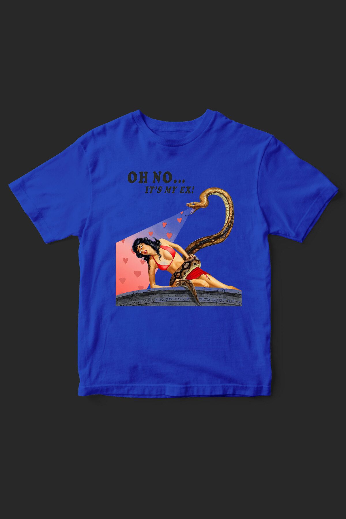 beloved.co oh no it's my ex baskılı t-shirt