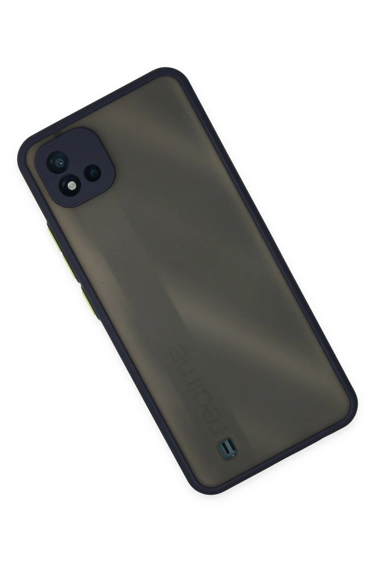 NewFace Realme C11 2021 Kılıf Montreal Silikon Kapak - Lacivert WLZOR