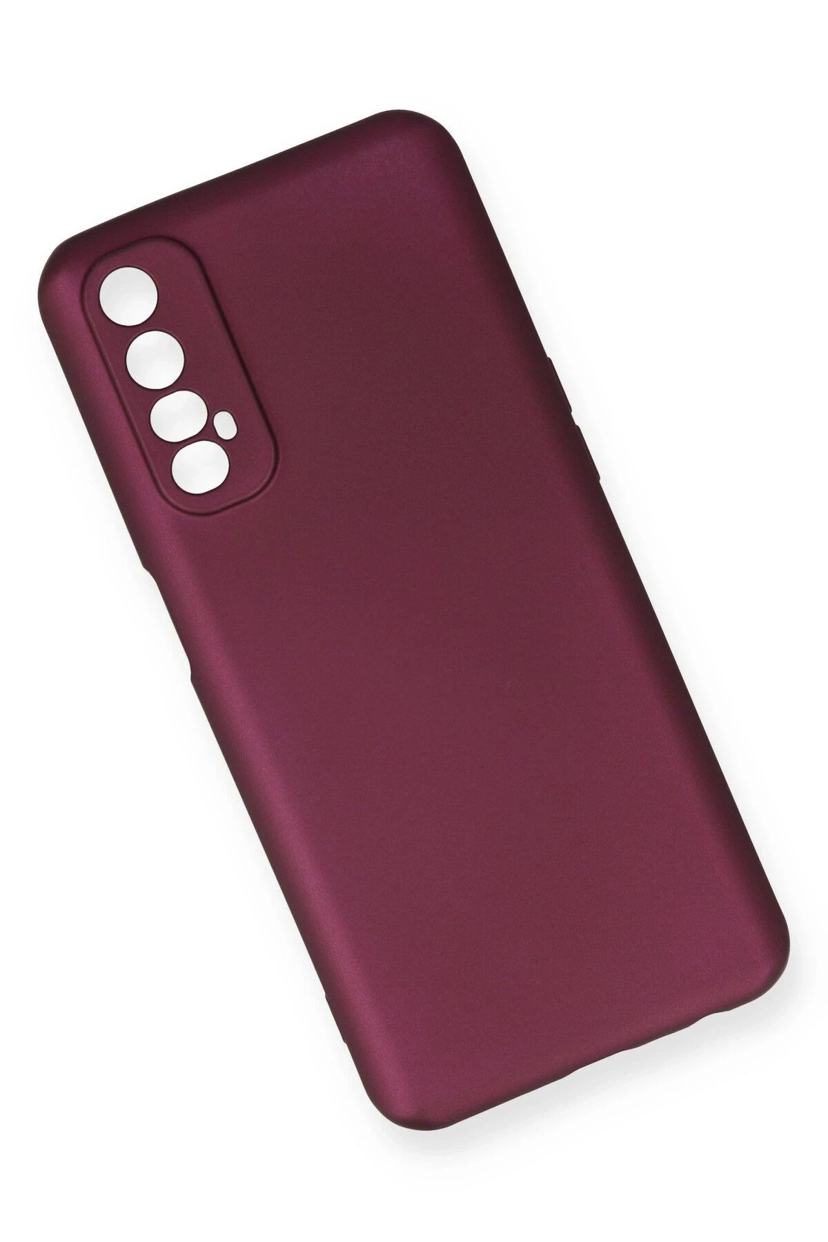 NewFace Realme 7 Kılıf First Silikon - Mürdüm SVLRS