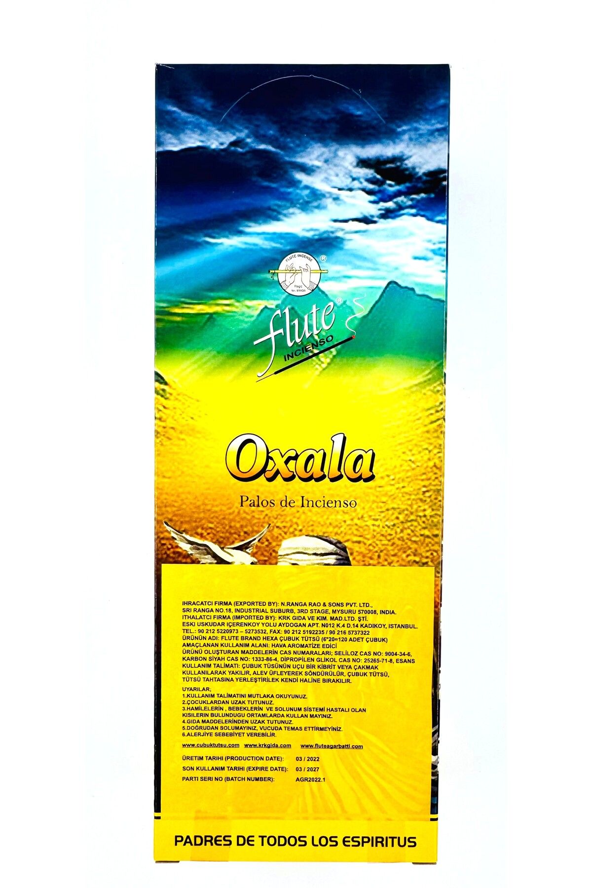 Flute ÇUBUK TÜTSÜ HEXA (OXALA) 6*20=120 ÇUBUK