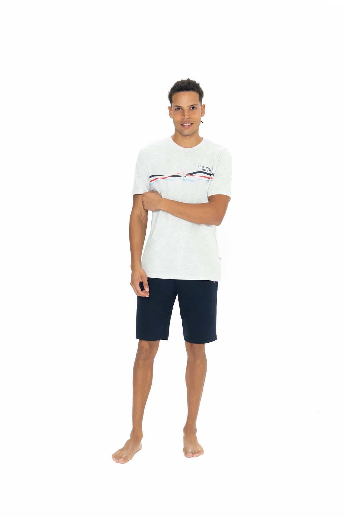 U.S. Polo Assn. U.S. Polo Assn. Erkek Şort&T-shirt Pijama Takımı - ARASS18J88W0J