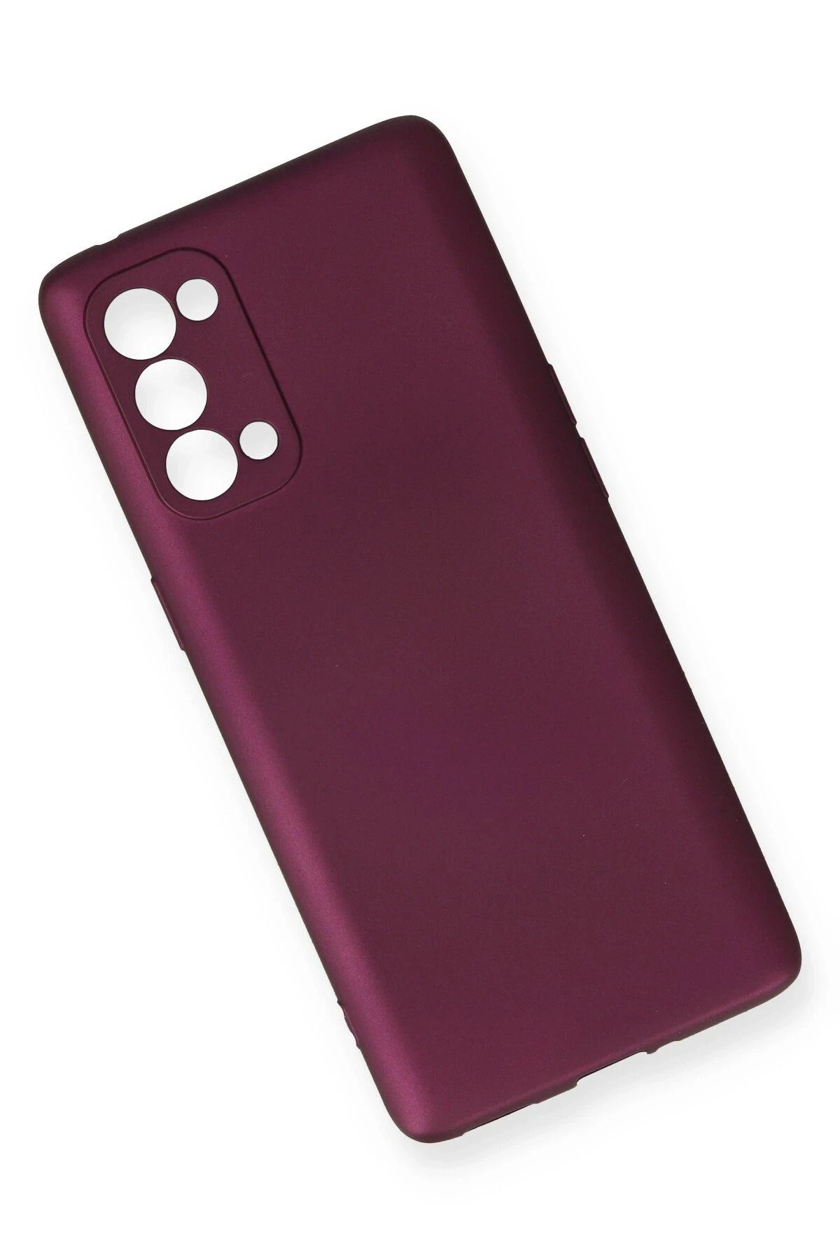 NewFace Reno 5 Pro Kılıf First Silikon - Mürdüm SVLRS