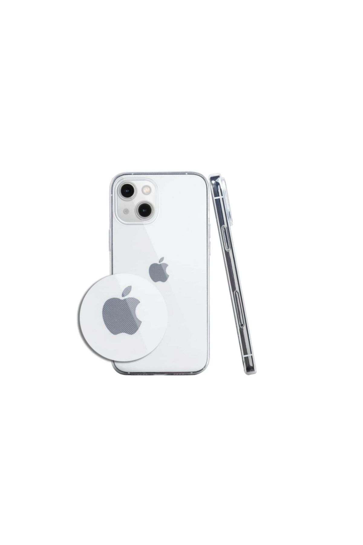 yubu Iphone 13 Ve 14 Uyumlu Şeffaf Kılıf Kamera Korumalı Şeffaf Kılıf