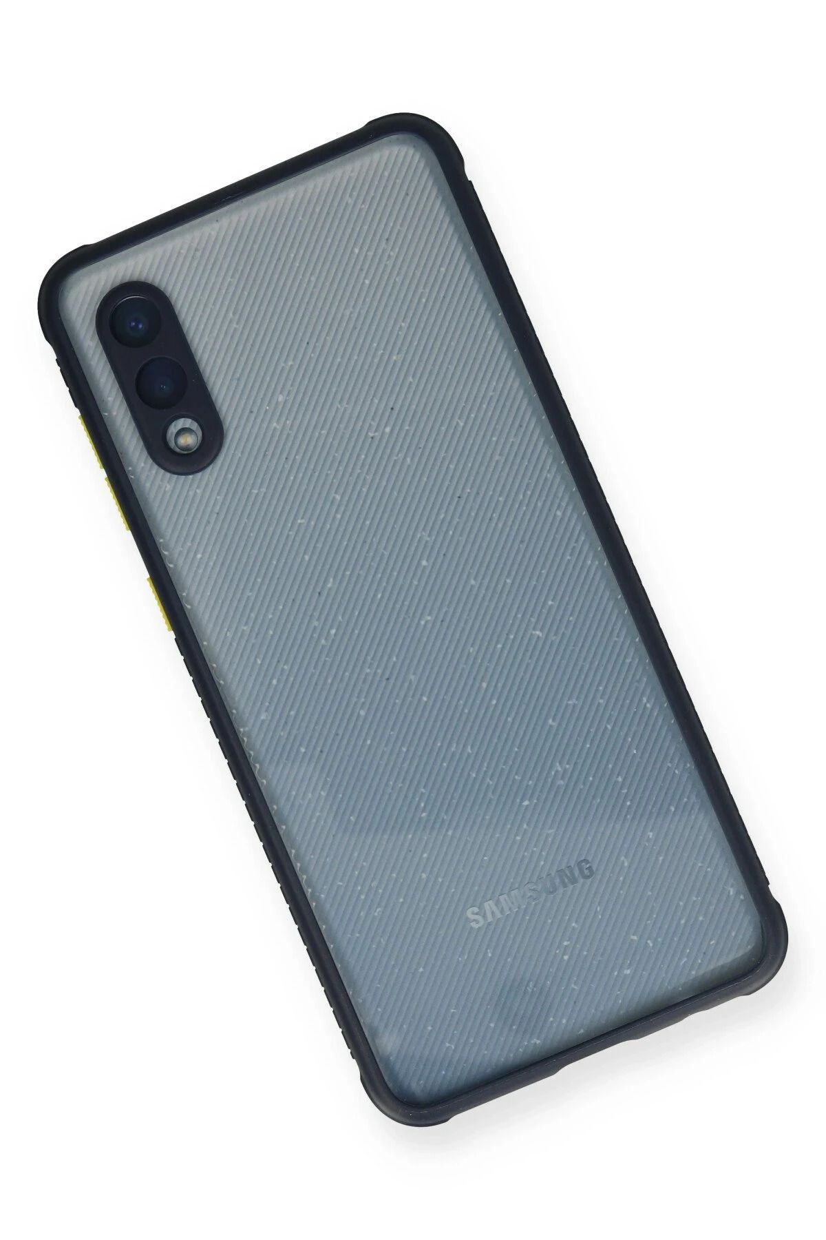NewFace Samsung Galaxy A02 Kılıf Miami Şeffaf Silikon - Lacivert SVLRS