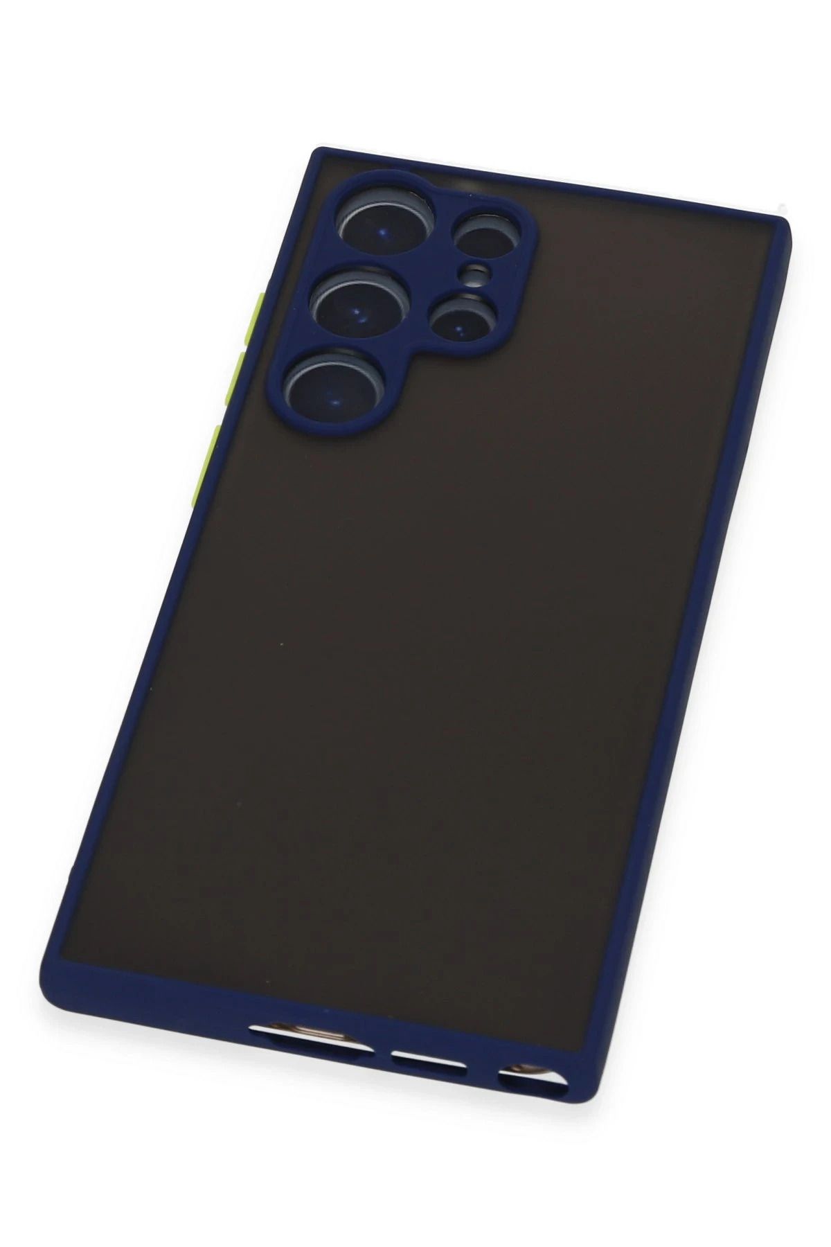 NewFace Samsung Galaxy S22 Ultra Kılıf Montreal Silikon Kapak - Lacivert SVLRS