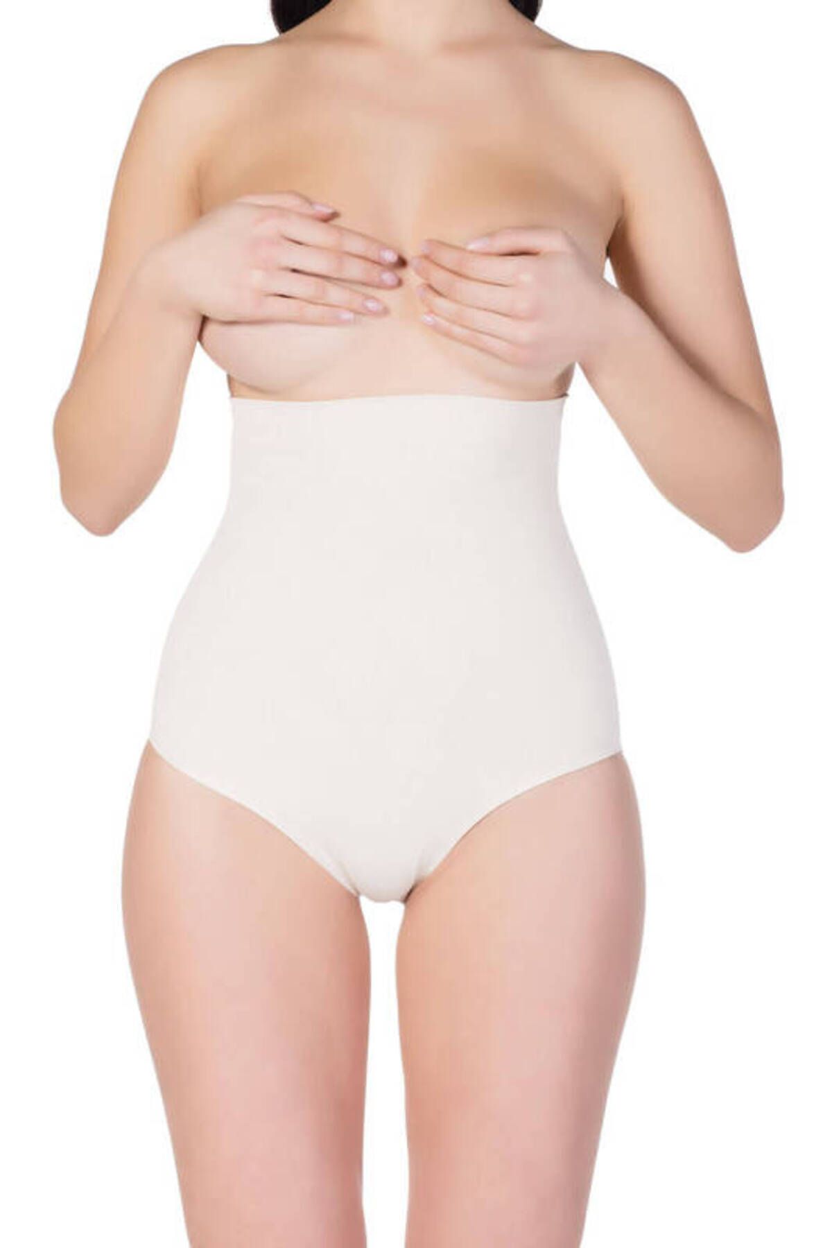 Shop58 Yüksek Bel Slip Korse 5003 Ten