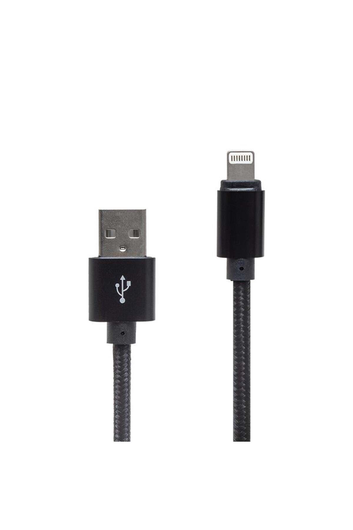 Powermaster METAL ÖRGÜLÜ LIGHTNING USB DATA VE ŞARJ KABLOSU