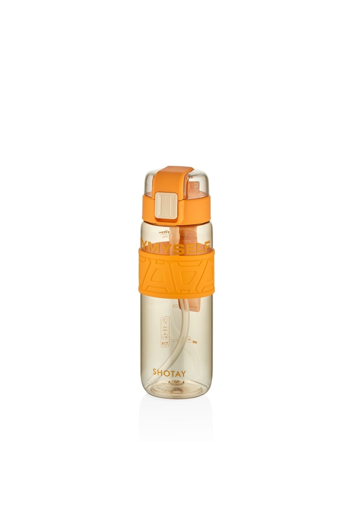 Shotay ST-7224 750ml Turuncu Pipetli Tritan Matara