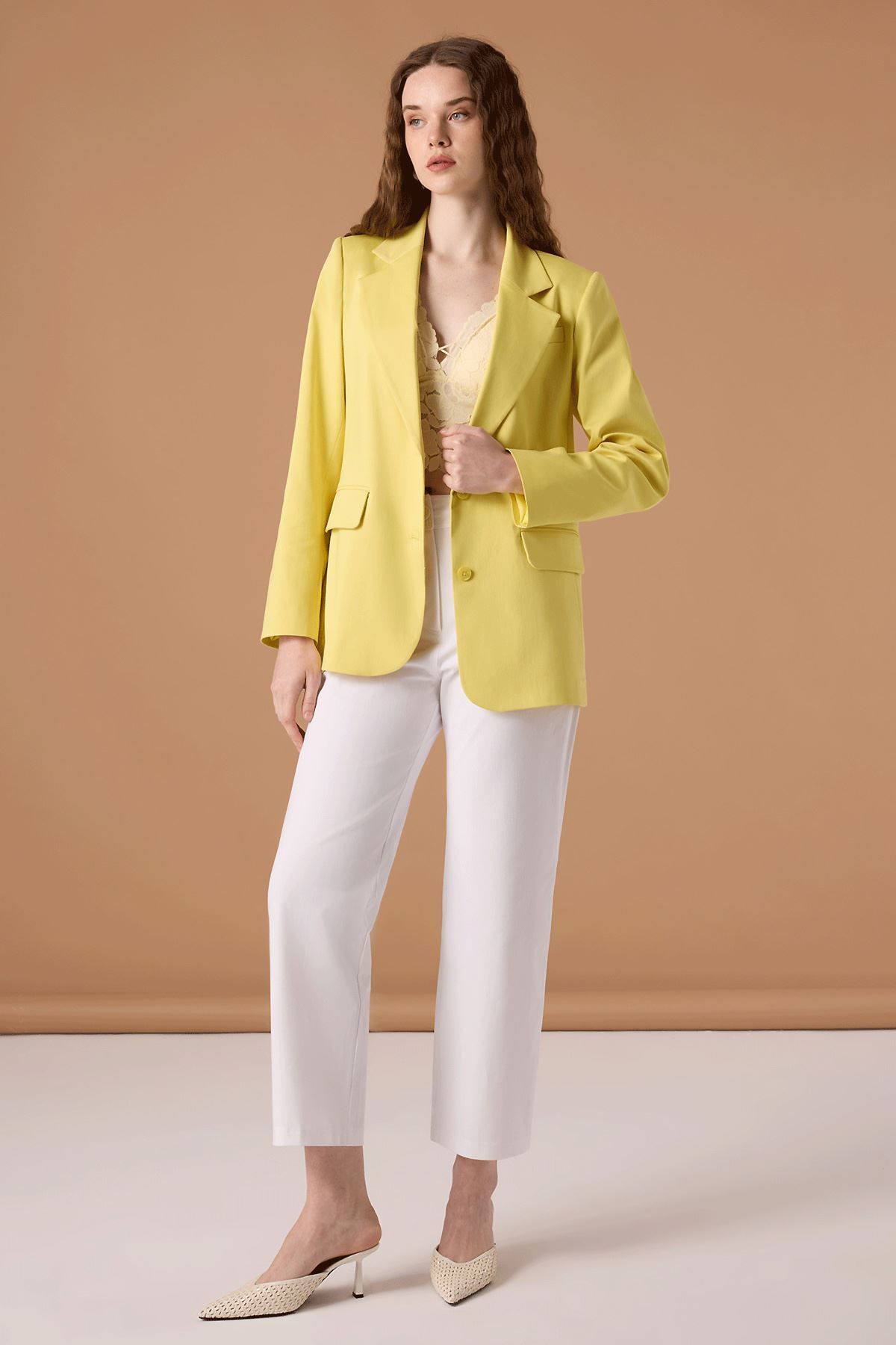 UPGRADE Blazer Ceket Sarı