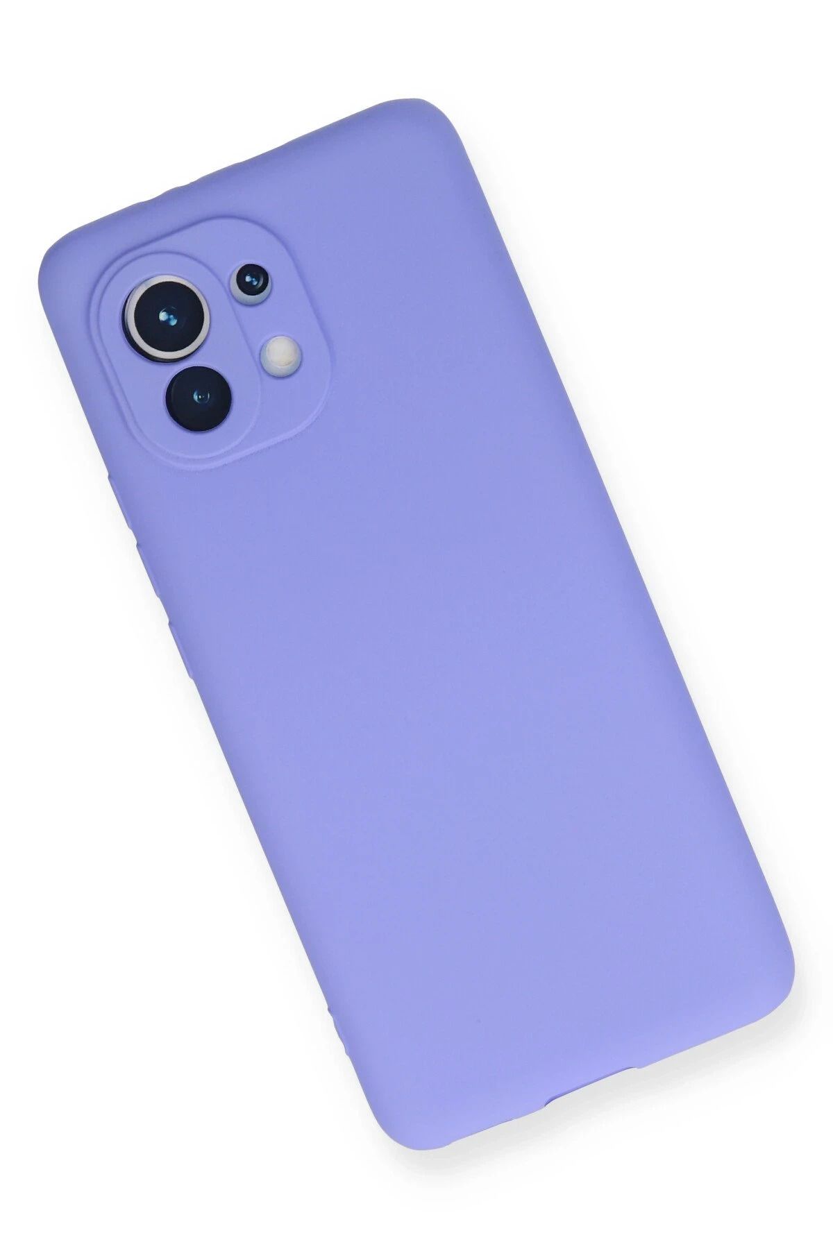 NewFace Xiaomi Mi 11 Kılıf First Silikon - Lila SVLRS
