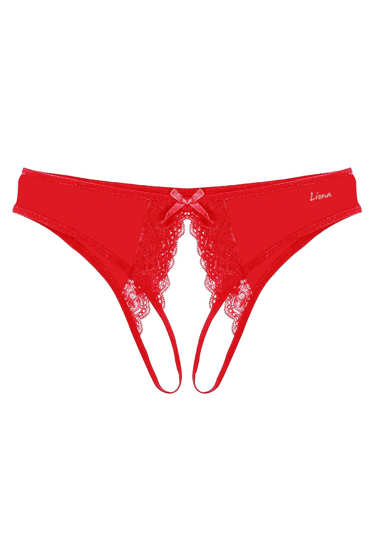 Shop58 Beruflic Ağı Açık Büyük Beden Kırmızı Fantazi Külot