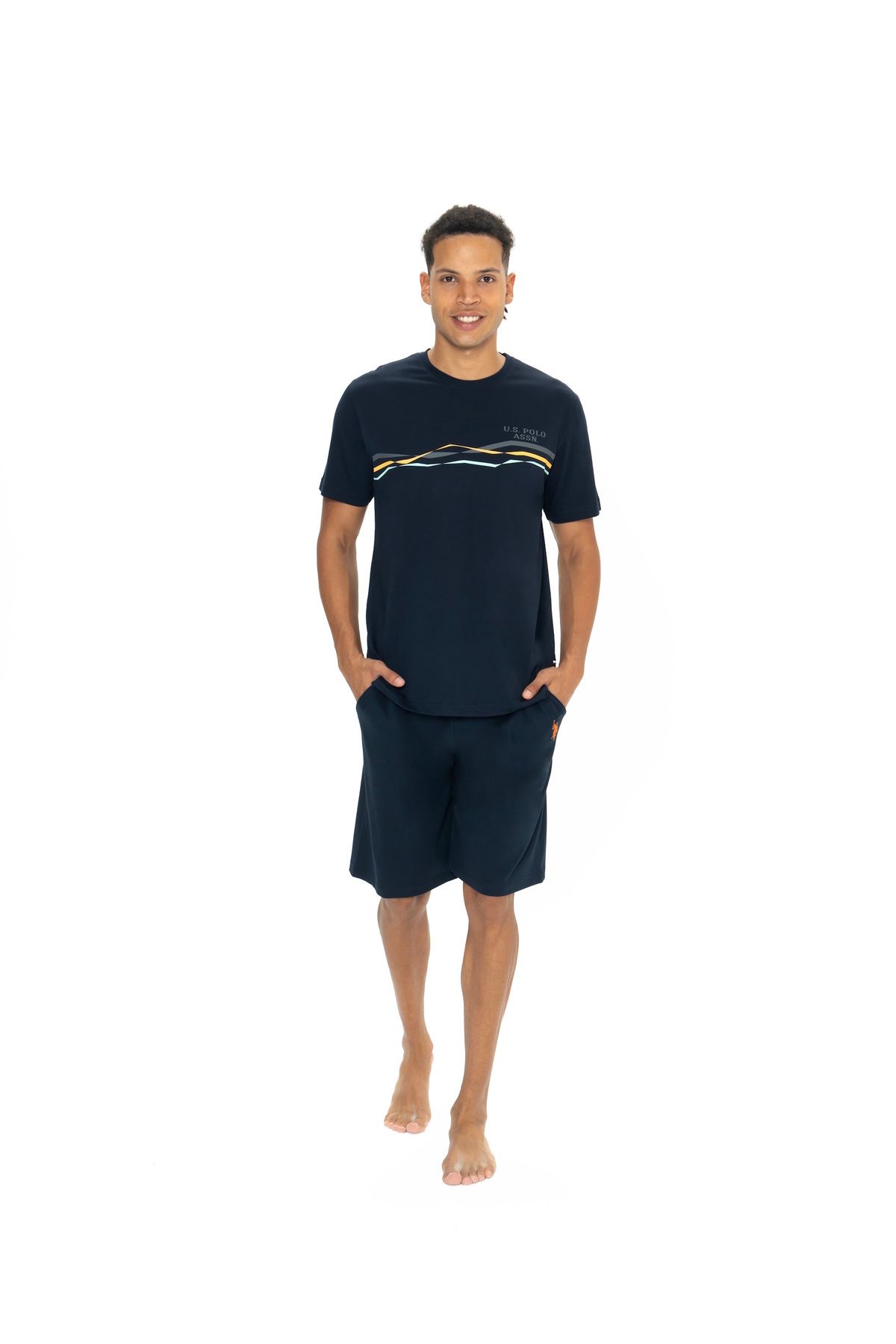 U.S. Polo Assn. U.S. Polo Assn. Erkek Şort&T-shirt Pijama Takımı - ARASS18W88W0W