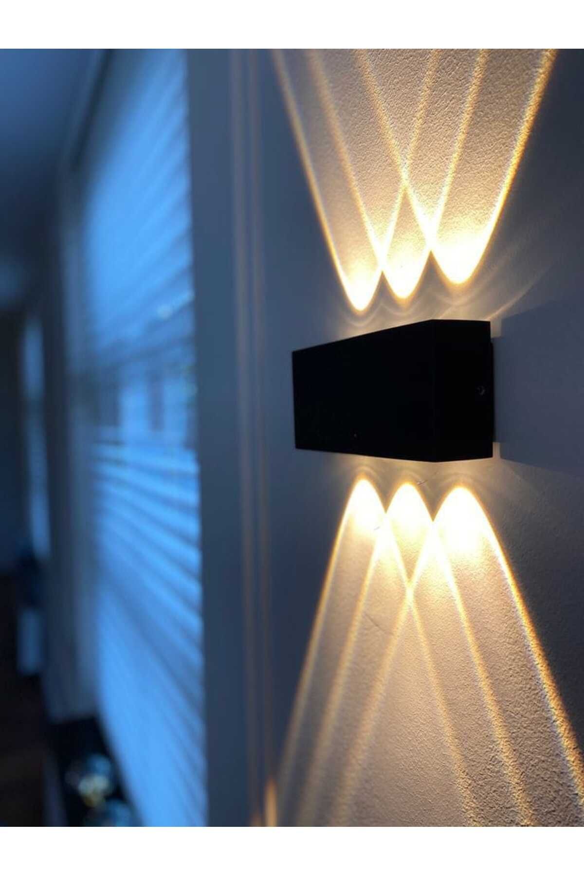 fullreyon Elektrikle Çalışır, 12 Watt Amber Işık Ledli, İç ve Dış Mekan Aplik, Yüksek Işık Güçlü Led Aplik