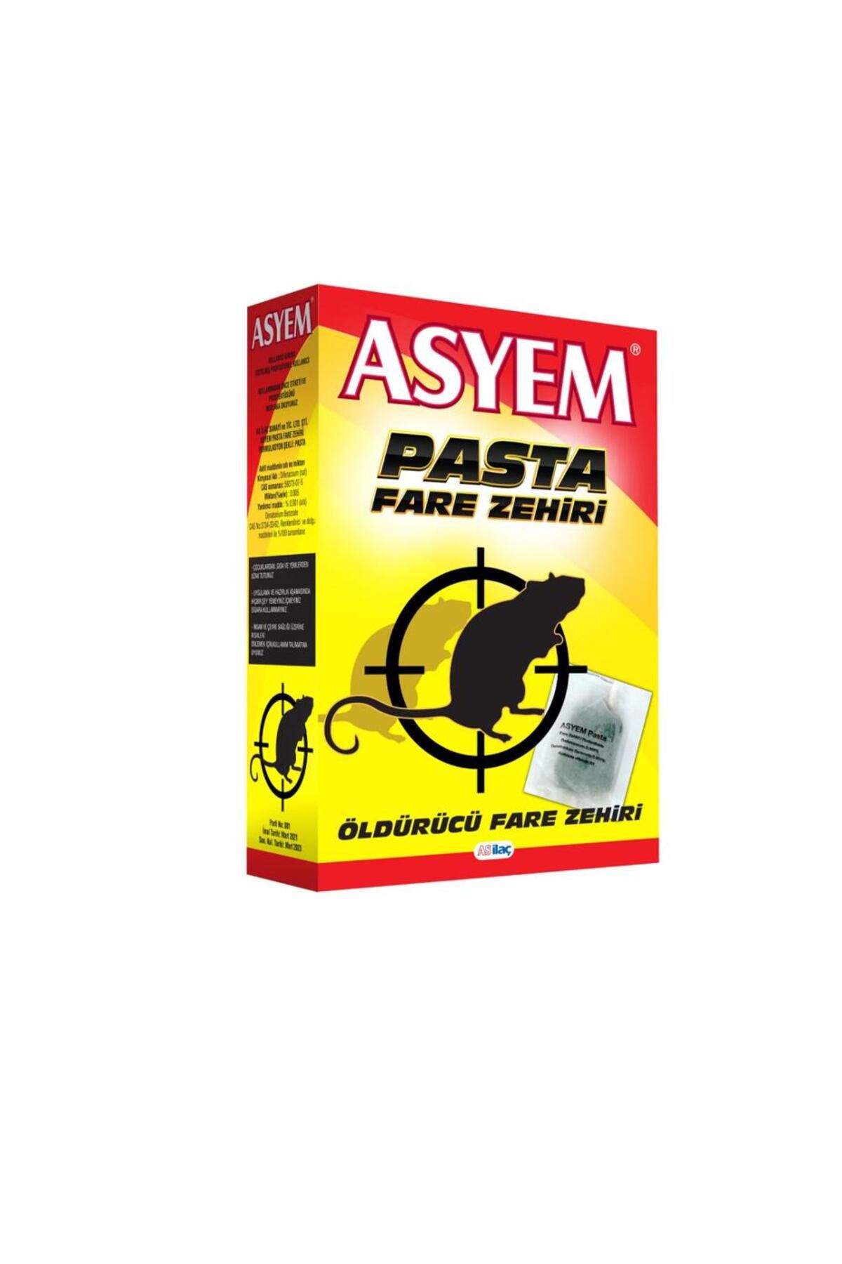 Asyem As ilaç Asyem Pasta Fare Zehiri