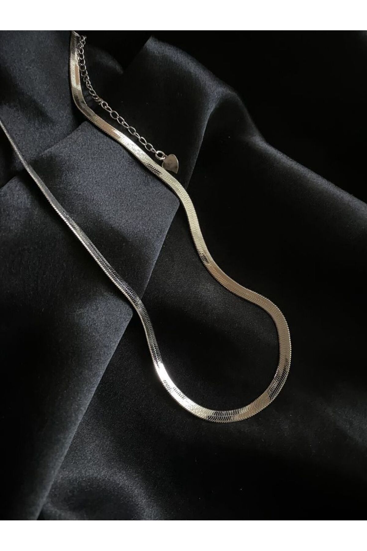 Arbu Diamonds Şık İtalyan Stil Çelik Kolye (45 cm)