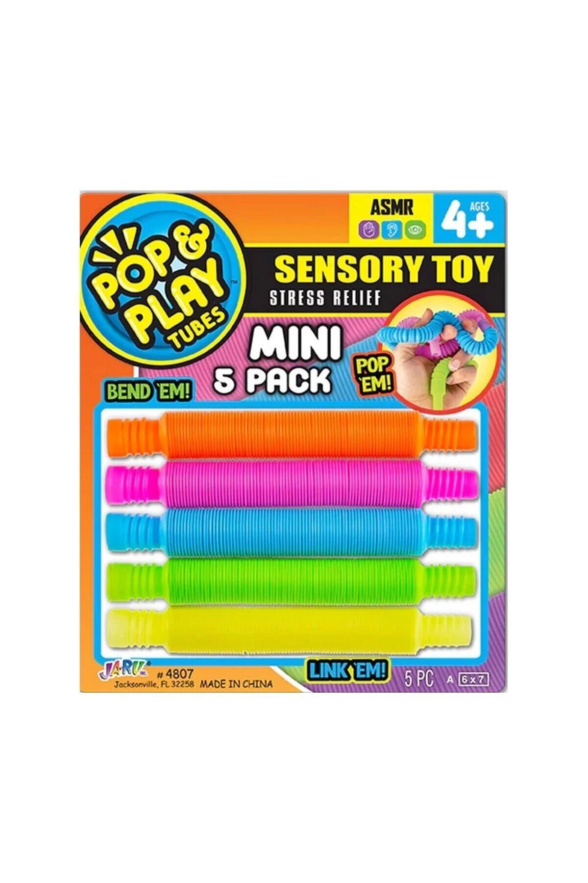 Easy Tedarik 04807 -SUN-JRU-POP PLAY TUBES DUYUSAL STRES OYUNCAĞI MİNİ 5Lİ 2A KRTL