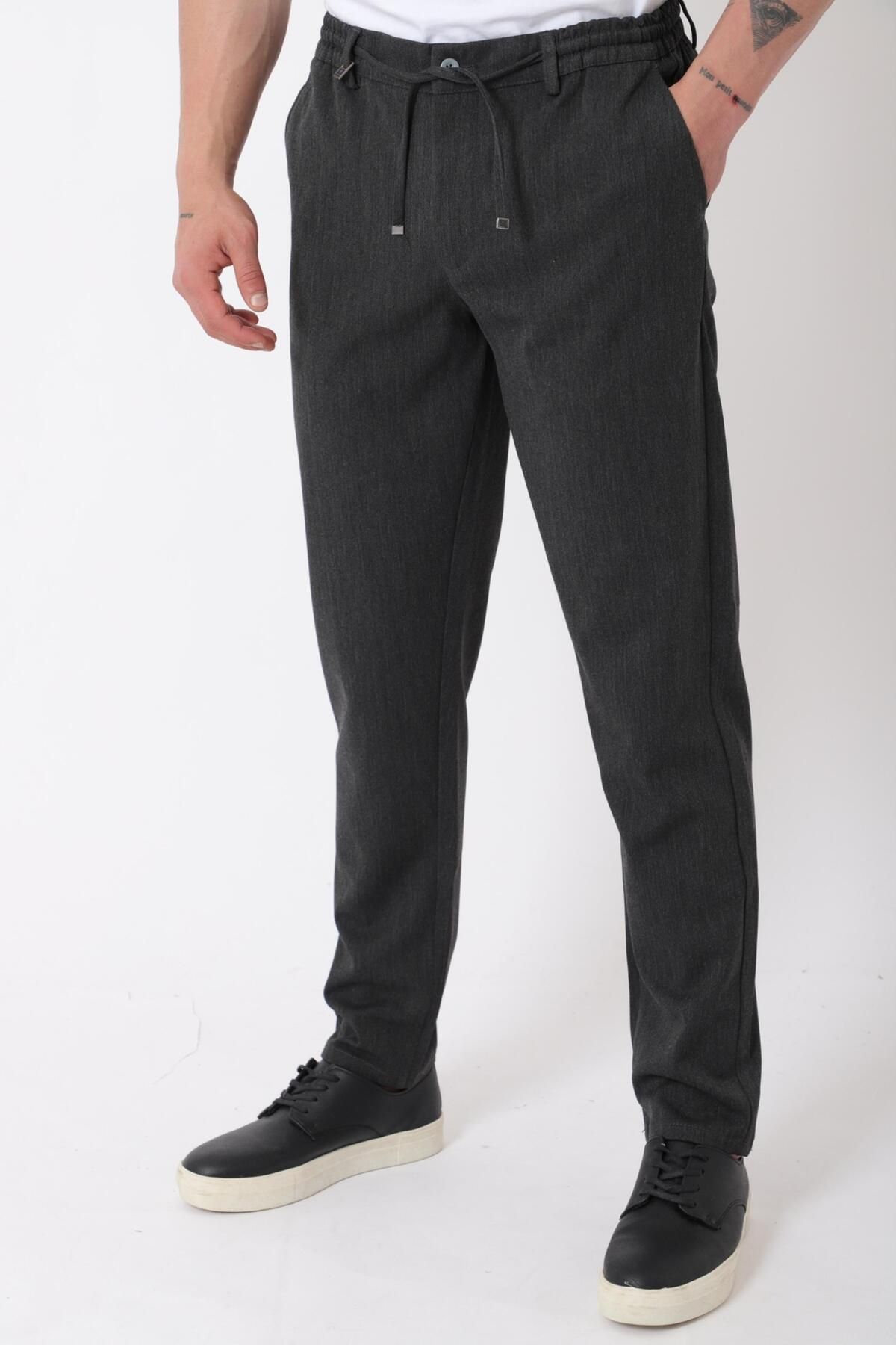 Stilkombin Bel Lastikli Spor En Boy Jogger Pantolon CPT-4_0400