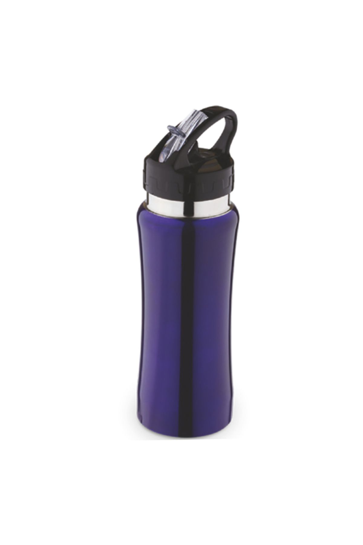 Gen Promosyon Emzikli Paslanmaz Çelik Matara (750 ml) - Lacivert