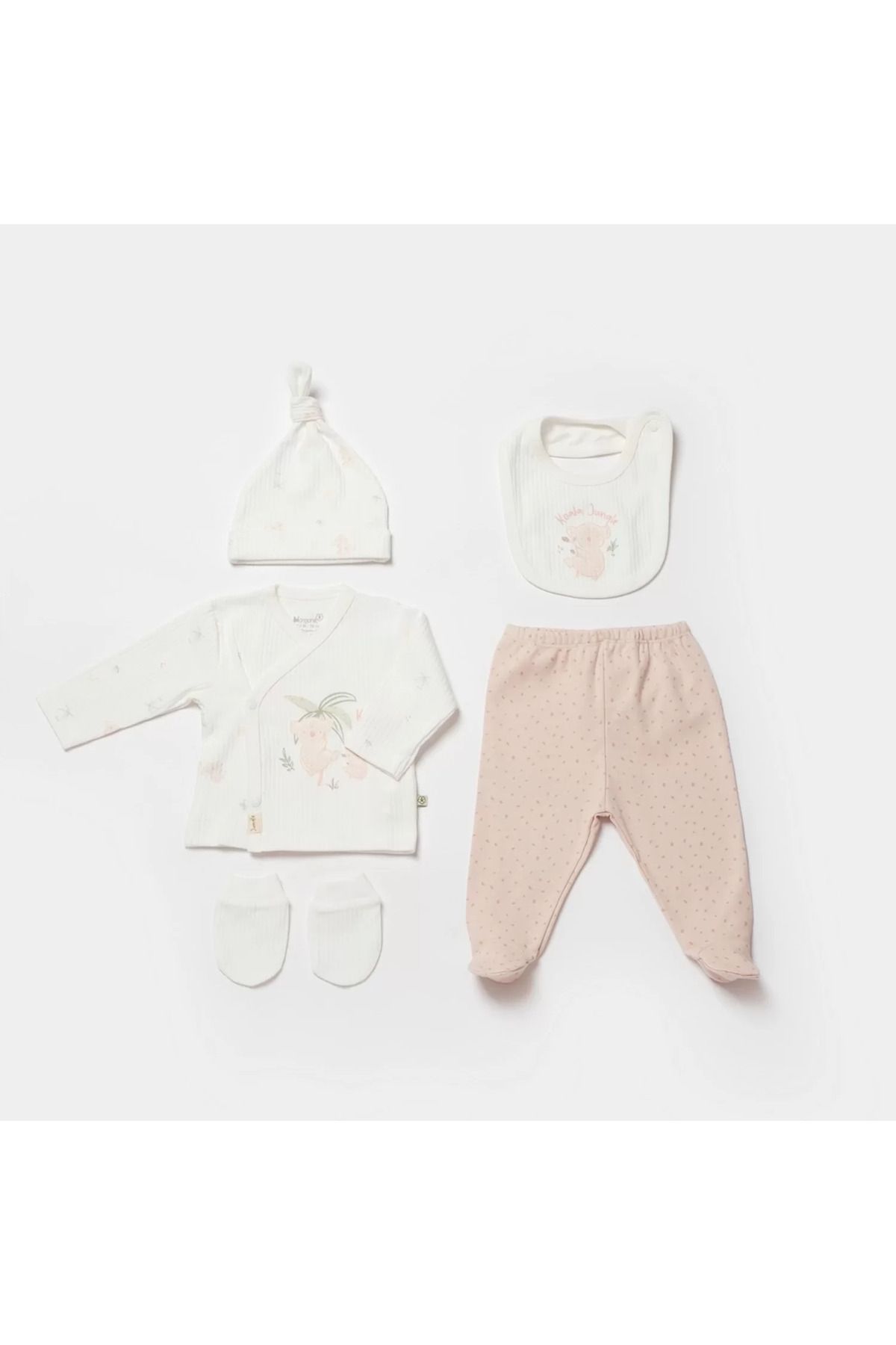 Shop58 Koala Jungle 5'li Hastane Çıkış Seti Pembe