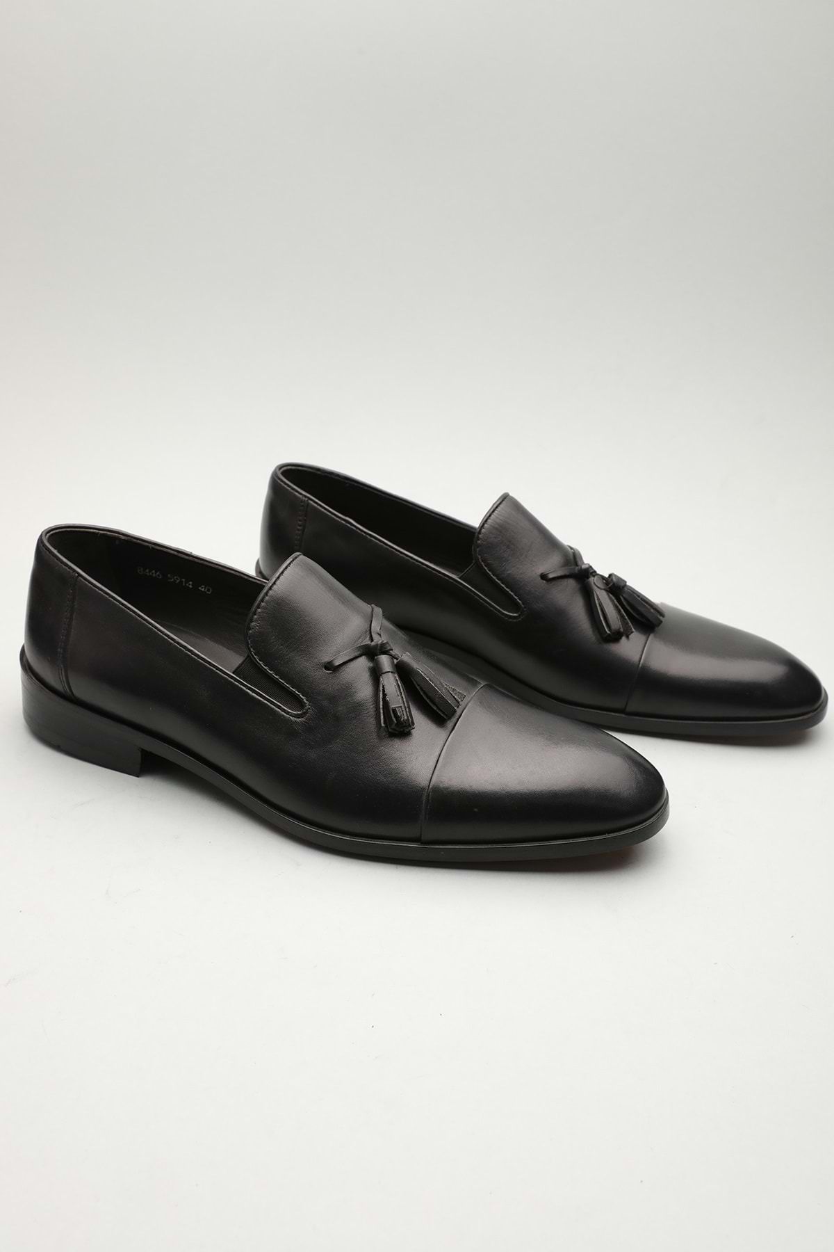 Gondol Erkek Hakiki Deri Klasik Loafer Siyah 40 ttx.601149